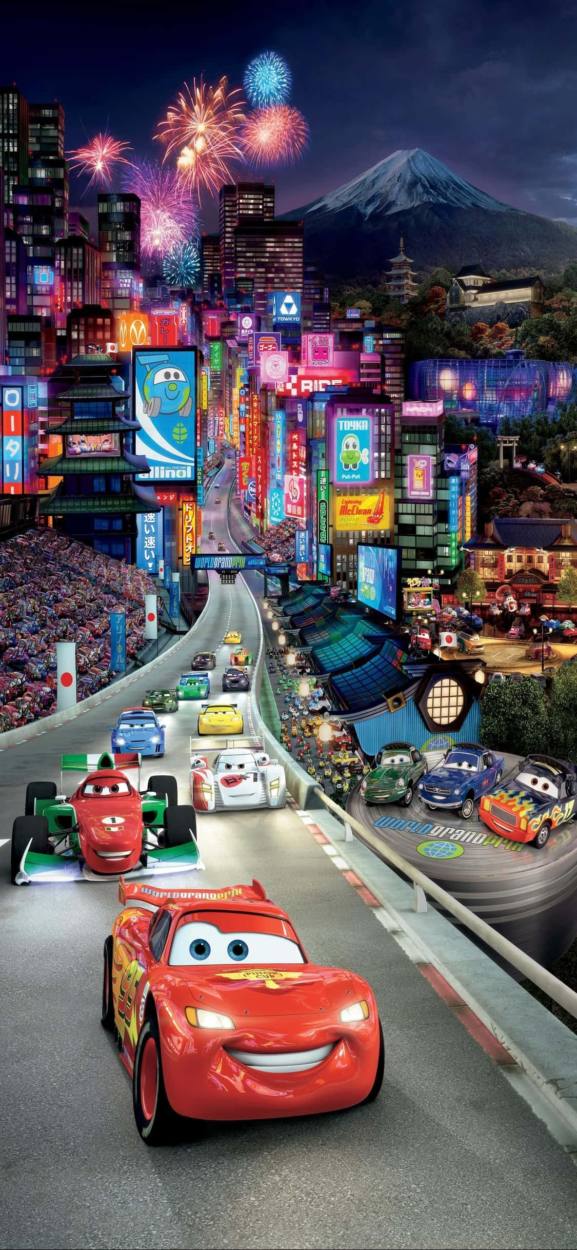 Japani Lightning McQueen iPhone X Cars Taustakuva Taustakuvat