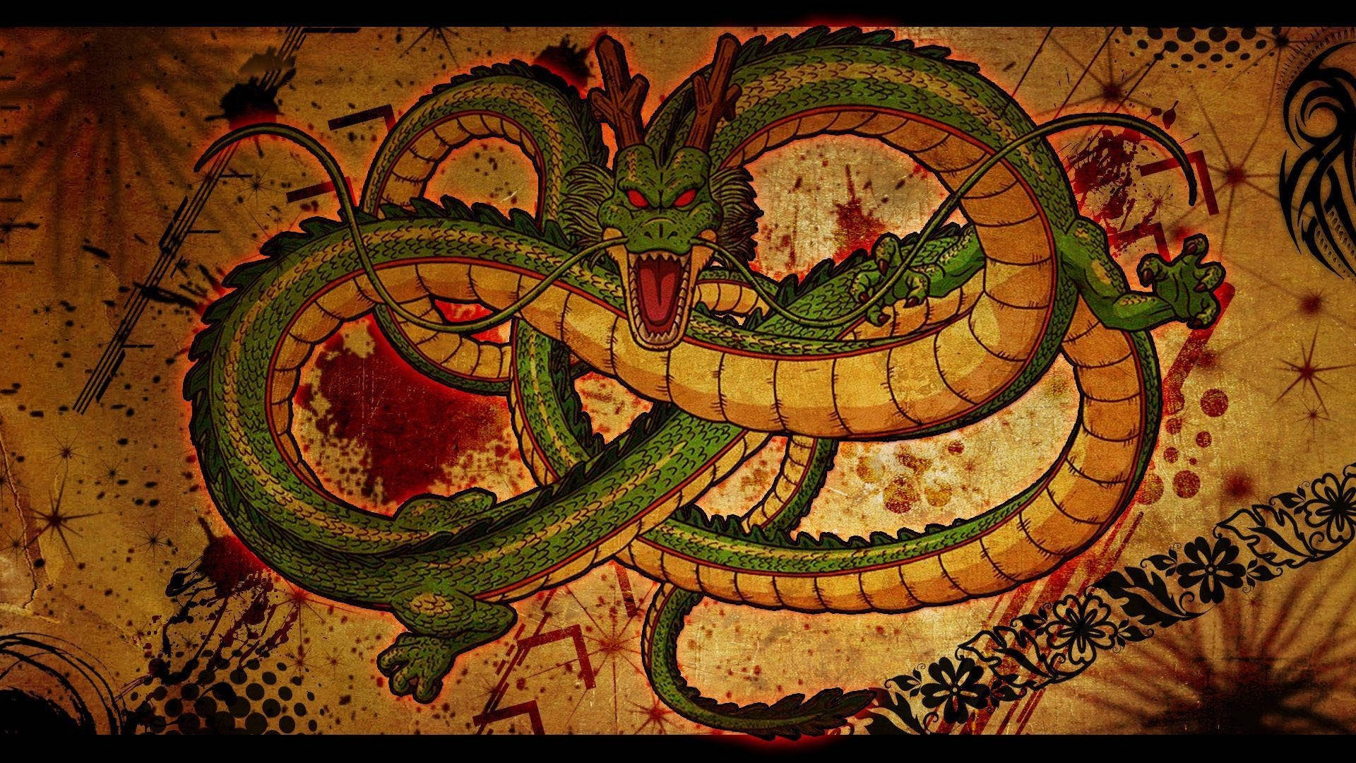 Japanilainen lohikäärme PC Shenron DBZ Taustakuvat