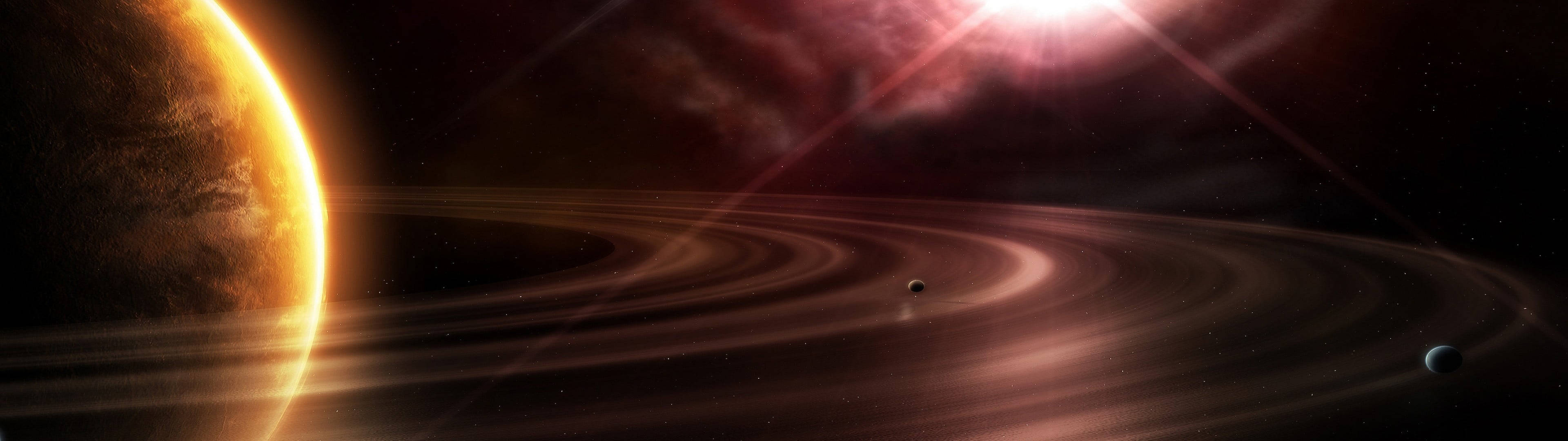 Jättiläinen Saturnus 4K Taustakuvat