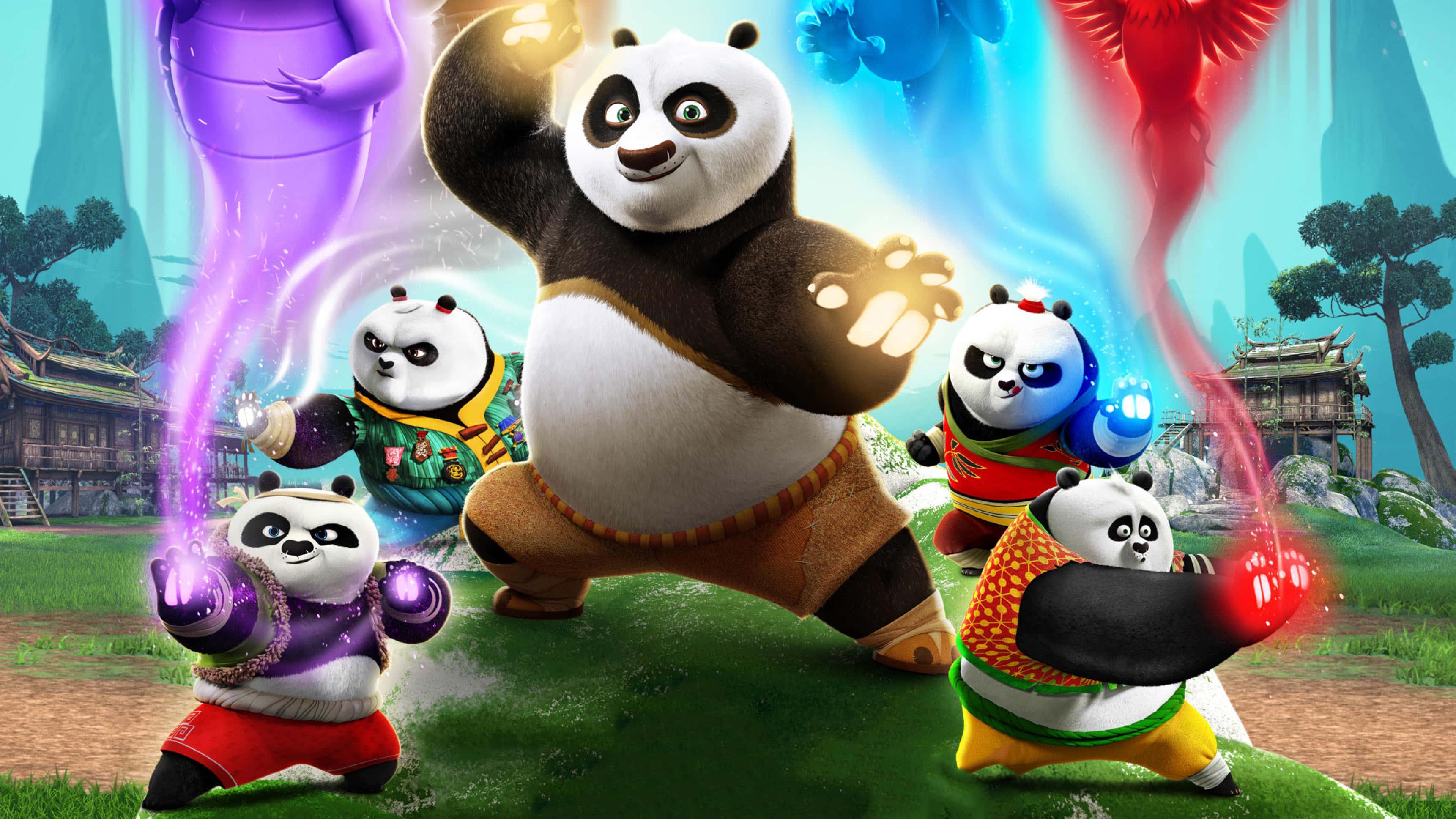 Jättiläispanda kung fu Taustakuvat