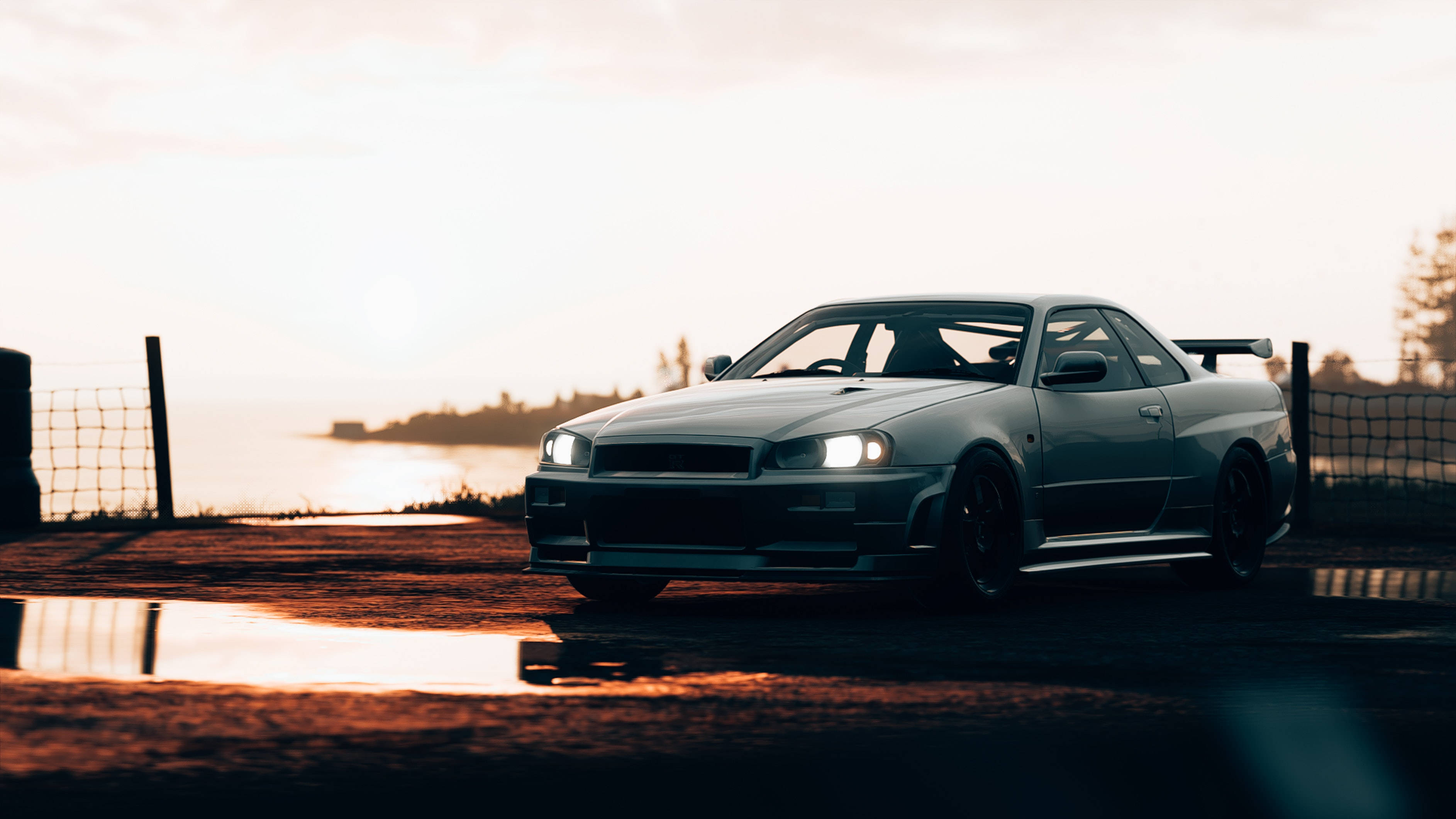 JDM-autot auringonlaskussa Taustakuvat