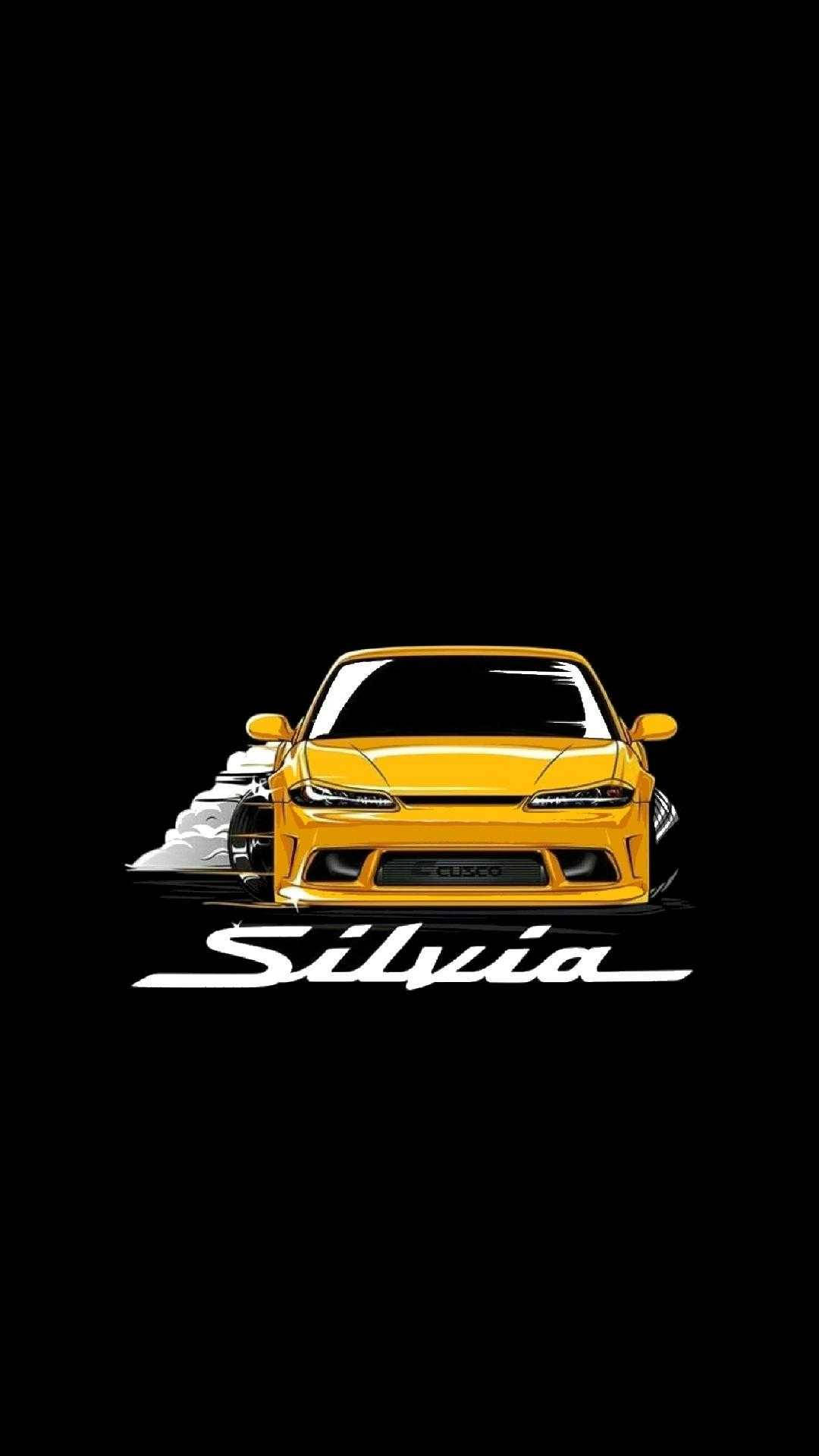 JDM-estetiikkaa edustava Nissan Silvia -taideteos Taustakuvat