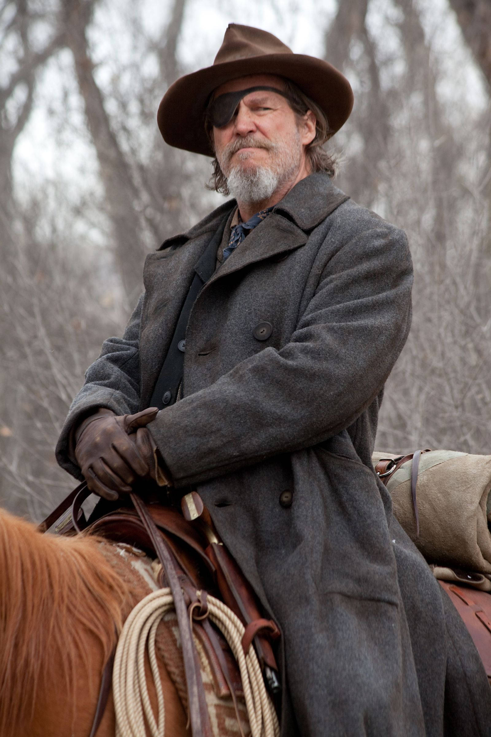 Jeff Bridges loistosuorituksessaan elokuvassa True Grit Taustakuvat