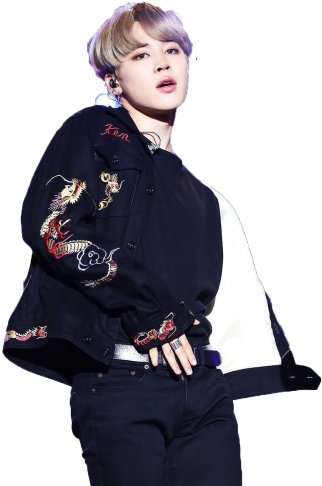 Jimin asustelemassa brodeeratussa takissa Taustakuvat