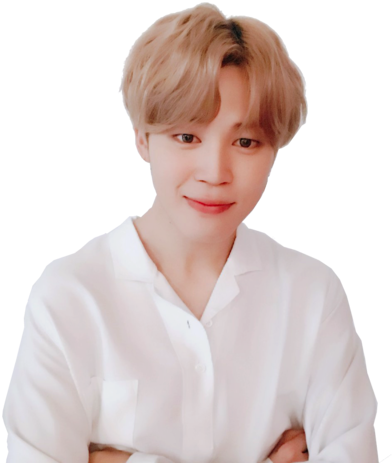 Jimin hymyilee valkoisessa paidassa Taustakuvat