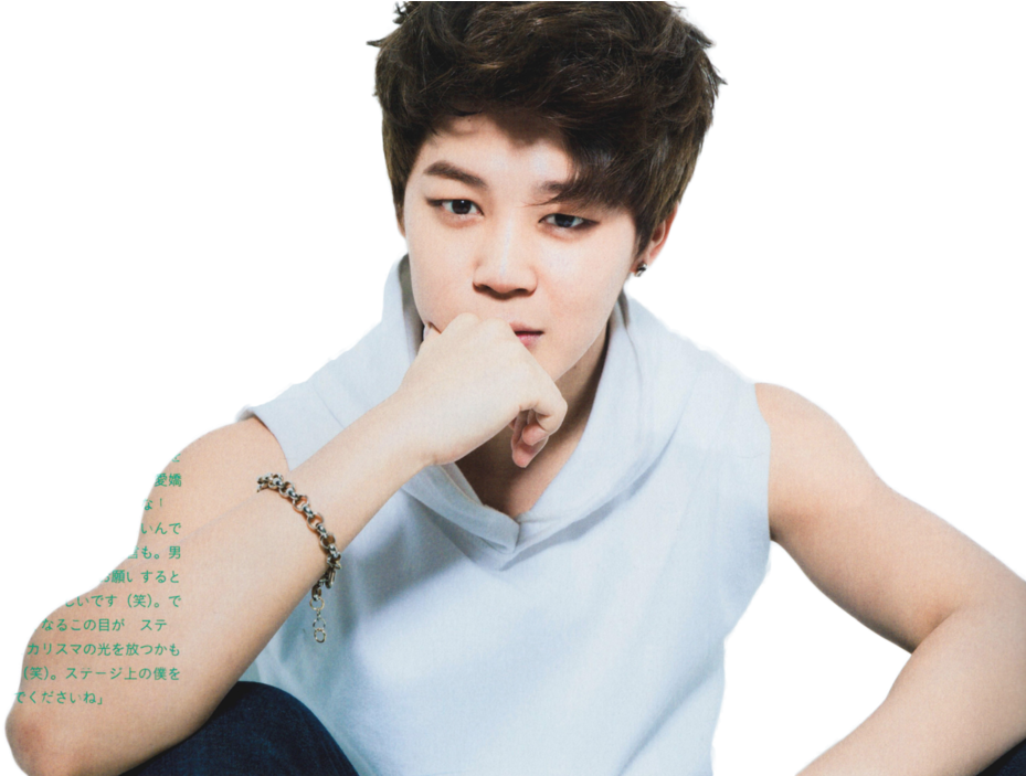 Jimin mietteliäs asento Taustakuvat