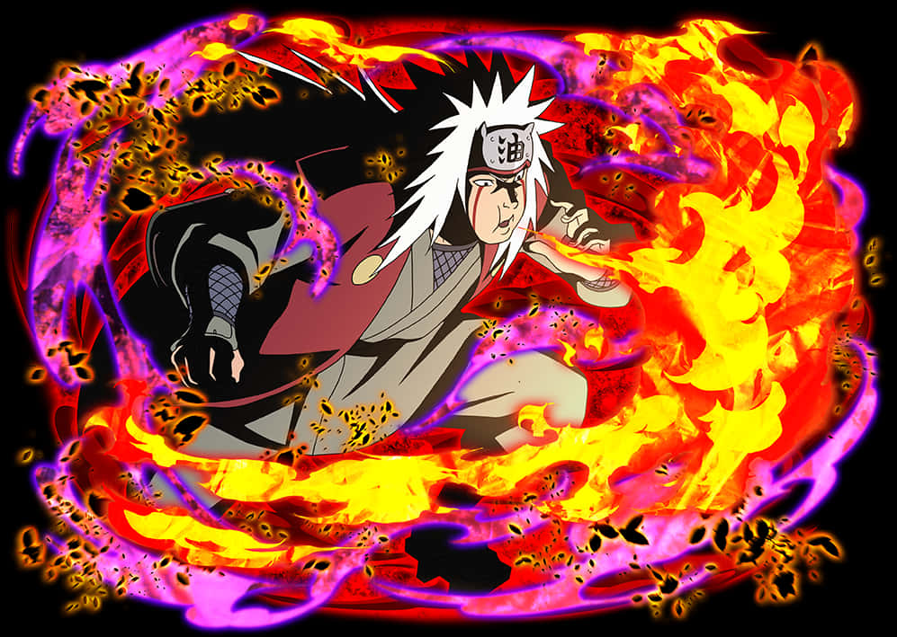 Jiraiya Tulitekniikka Anime Taide Taustakuvat