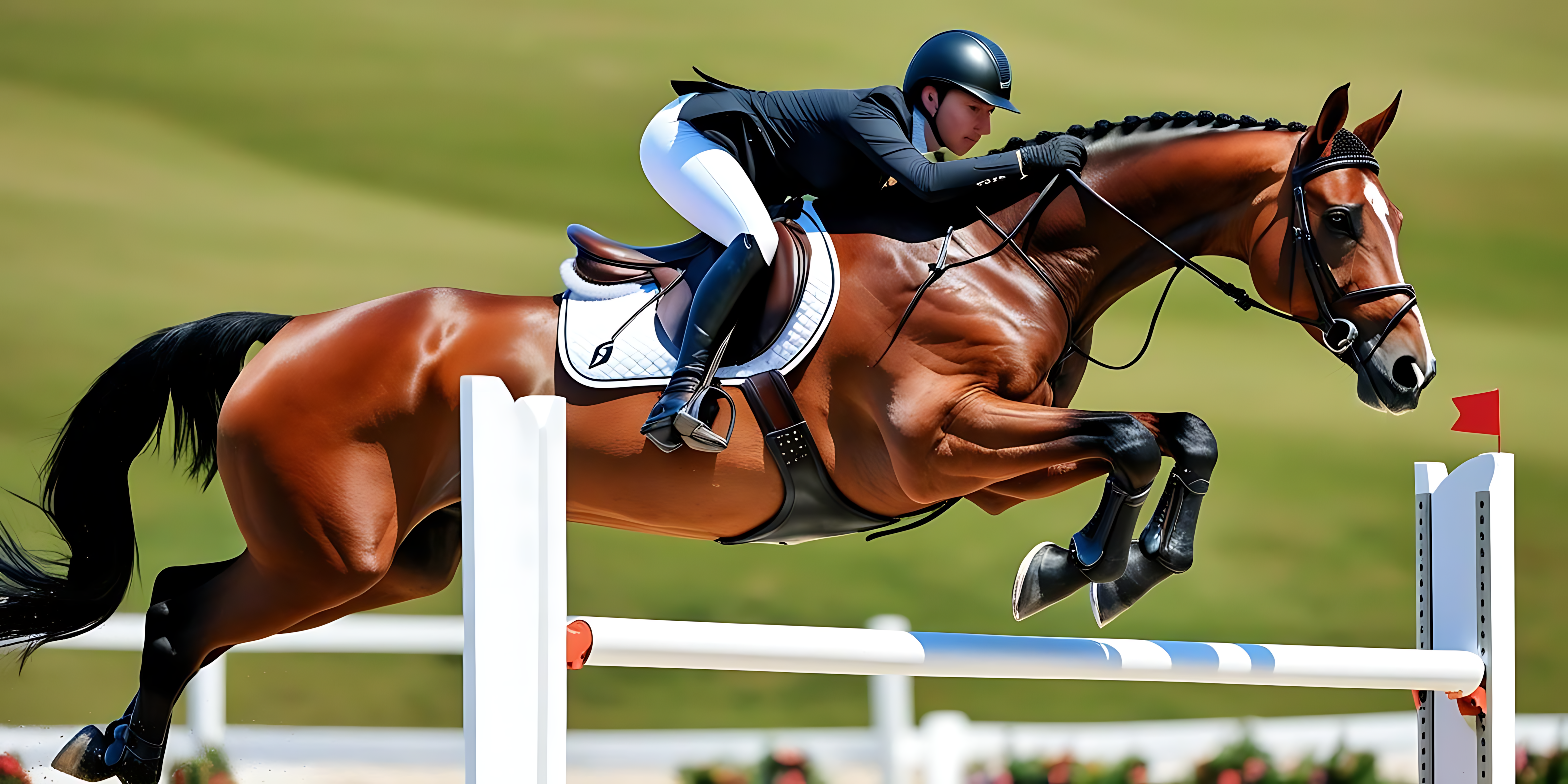 Jockey ratsastaa hevosella Taustakuvat