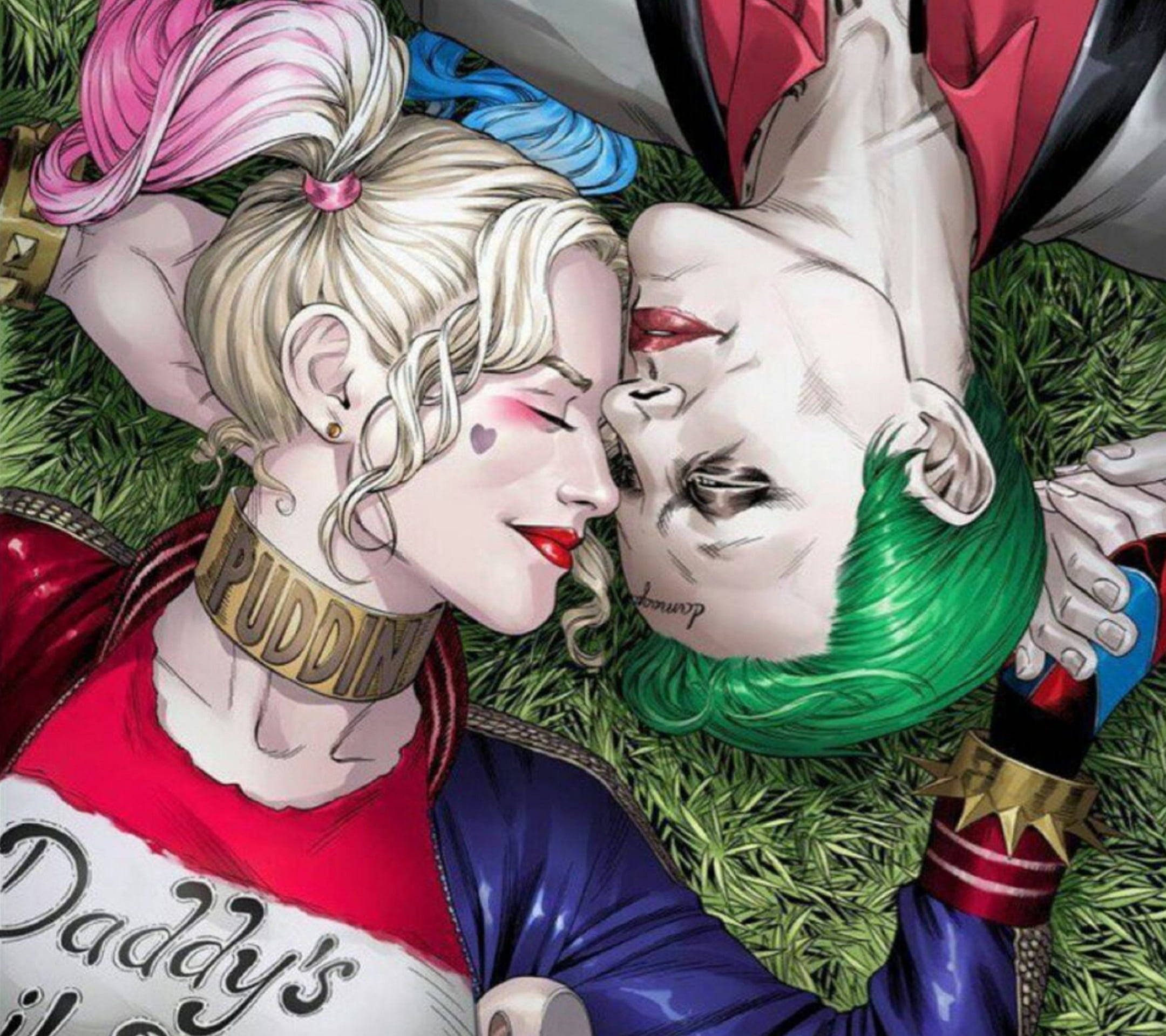 Joker ja Harley Quinn ylösalaisin Taustakuvat