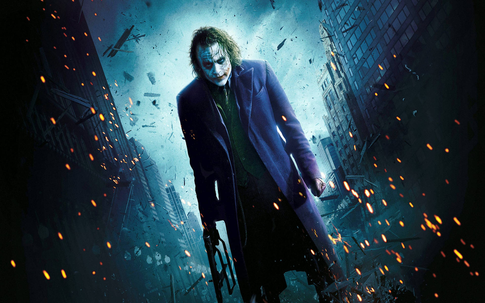 Joker polttaa Gothamin taustakuva