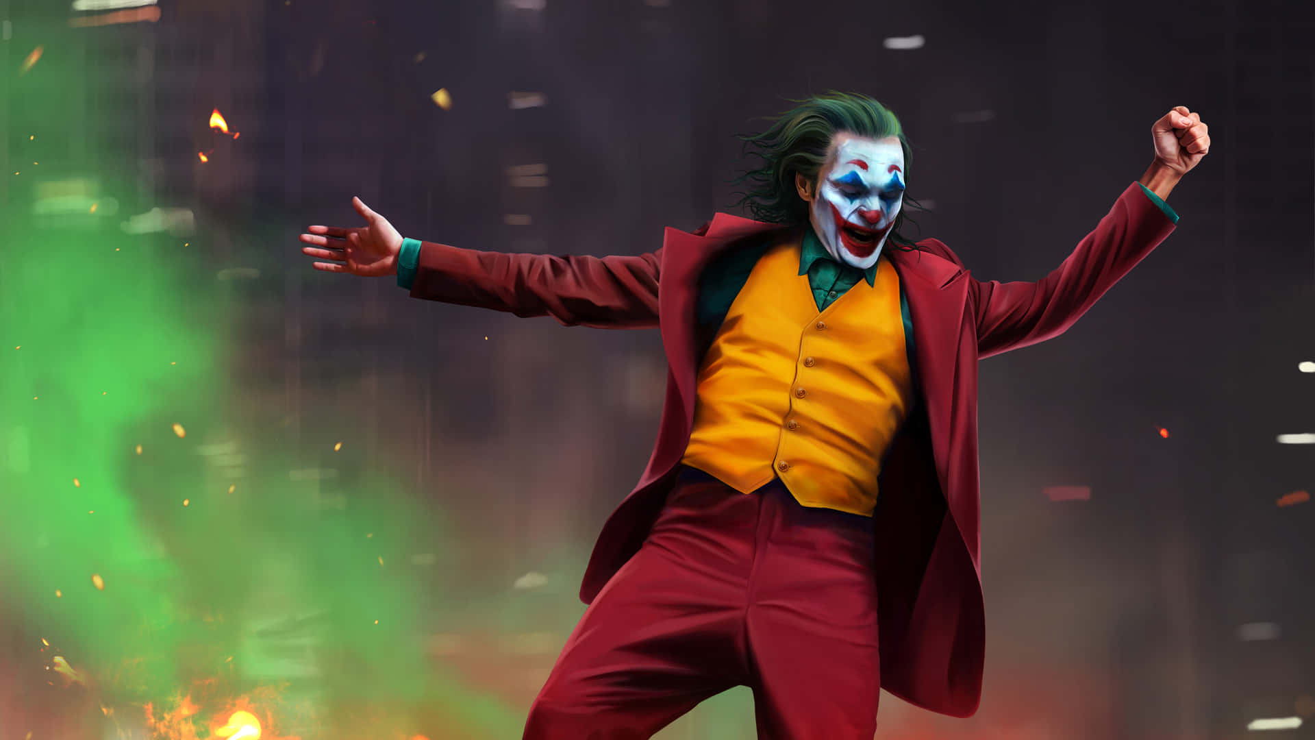 Jokerin intensiivinen katse Taustakuvat