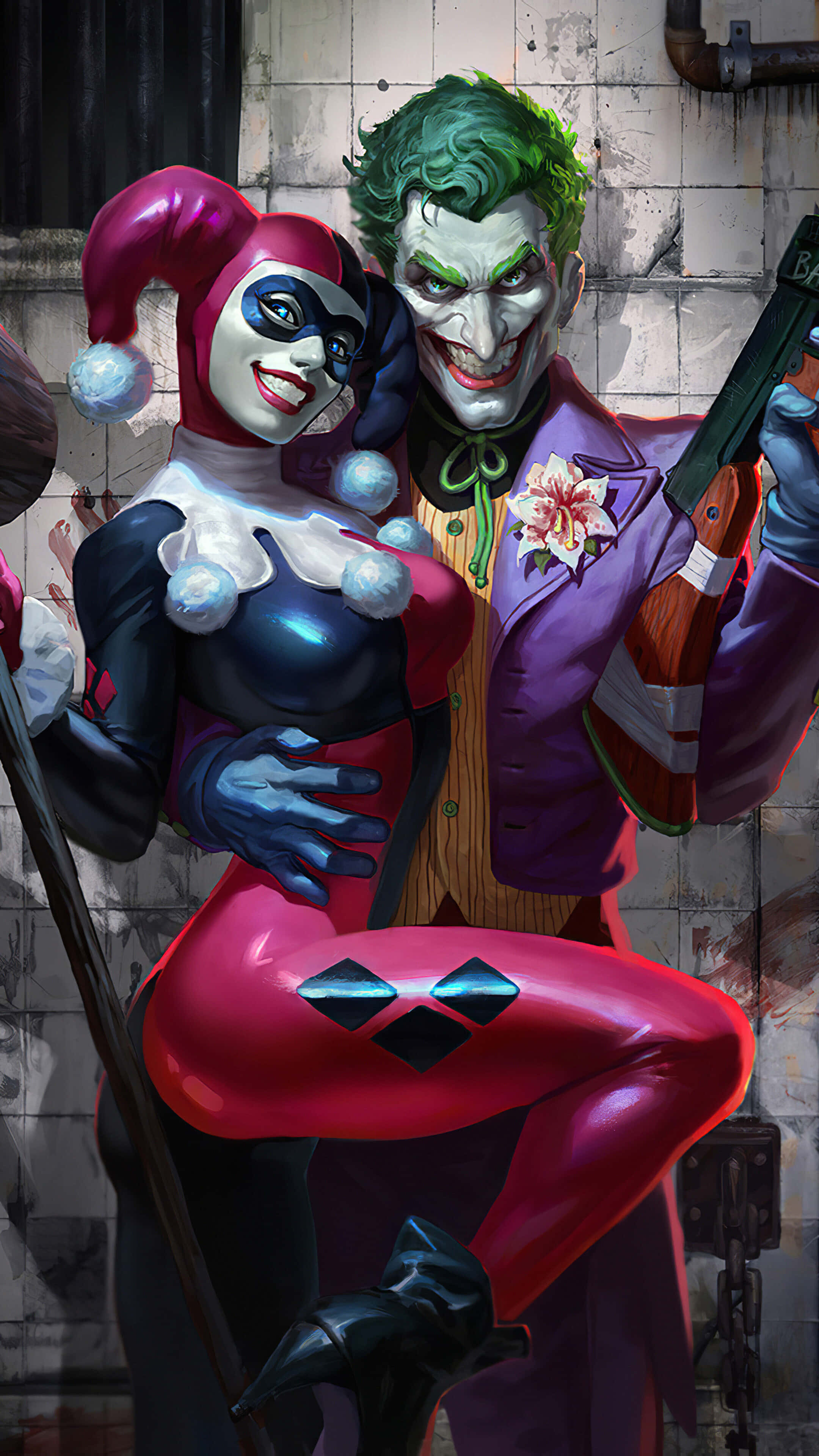Jokerin ja Harley Quinnin kielletty rakkaus loistaa Suicide Squadissa. Taustakuvat
