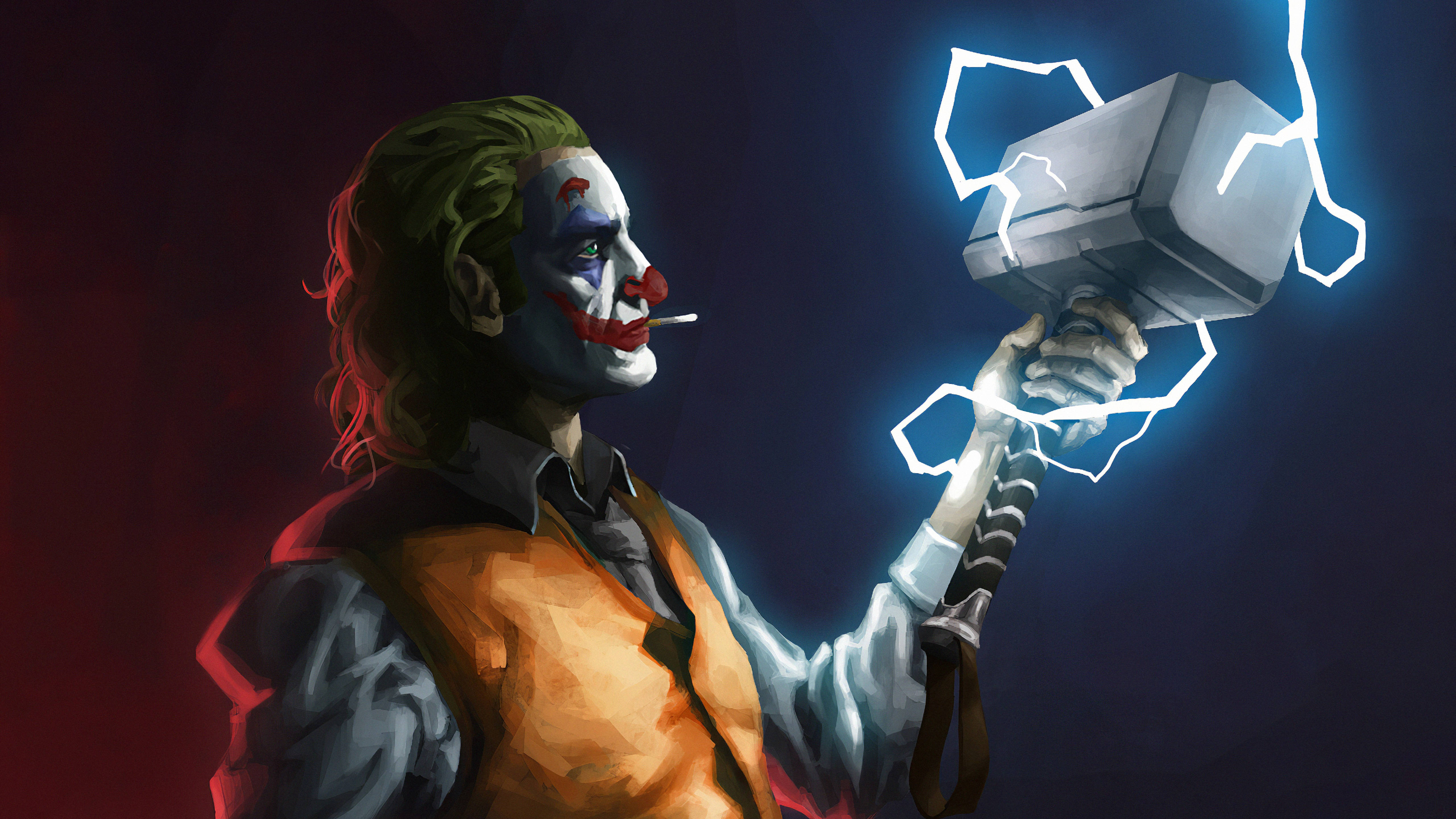 Jokerin Thorin vasara -taide Taustakuvat