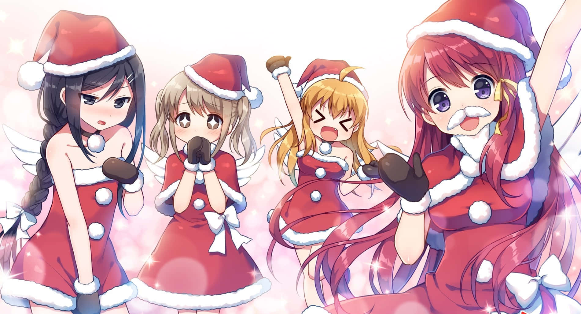 Joulu tulee aikaisin tällä anime-tyylisellä joulutaustalla Taustakuvat
