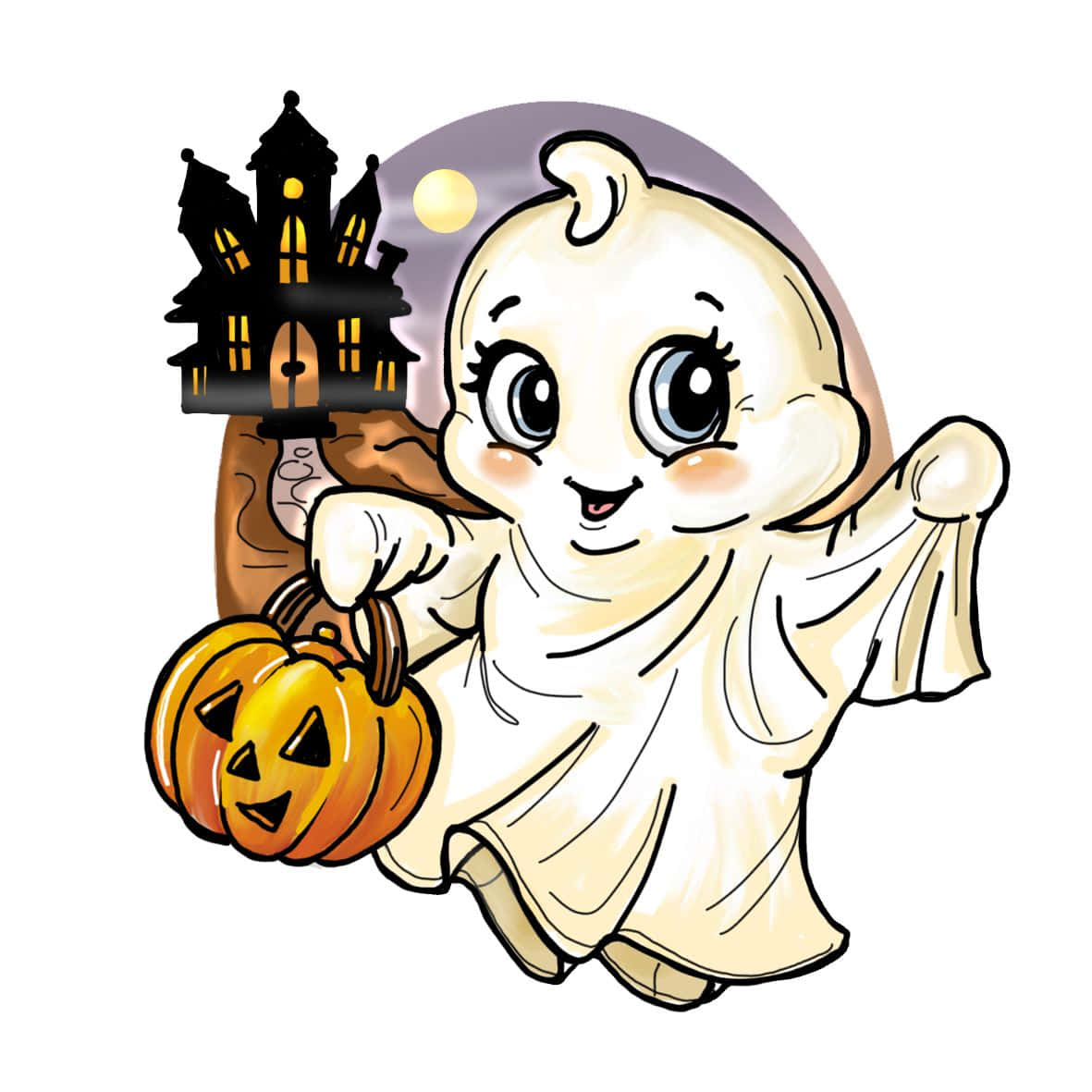 Juhli Halloweenia suloisilla sarjakuvahirviöillä Taustakuvat