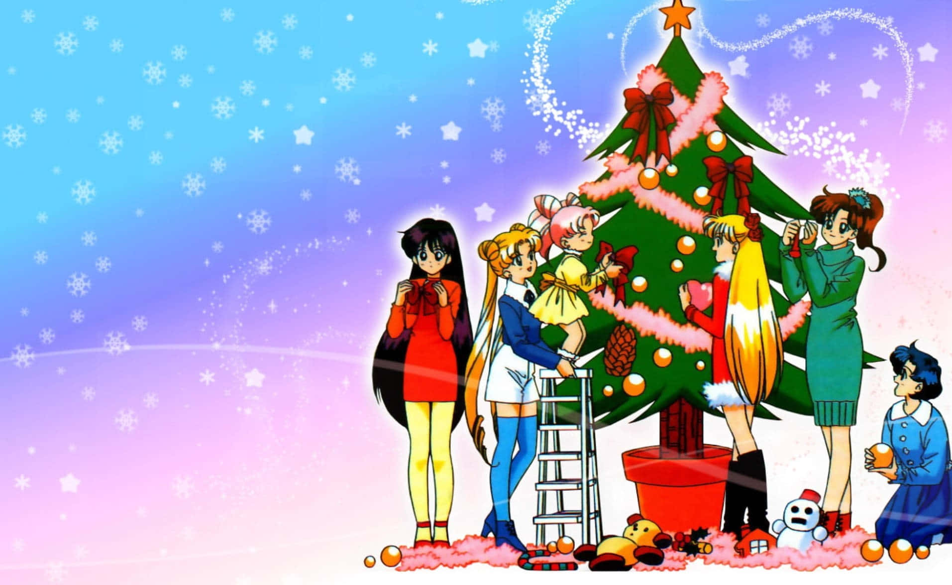 Juhli joulua erityisellä Anime-joululla! Taustakuvat