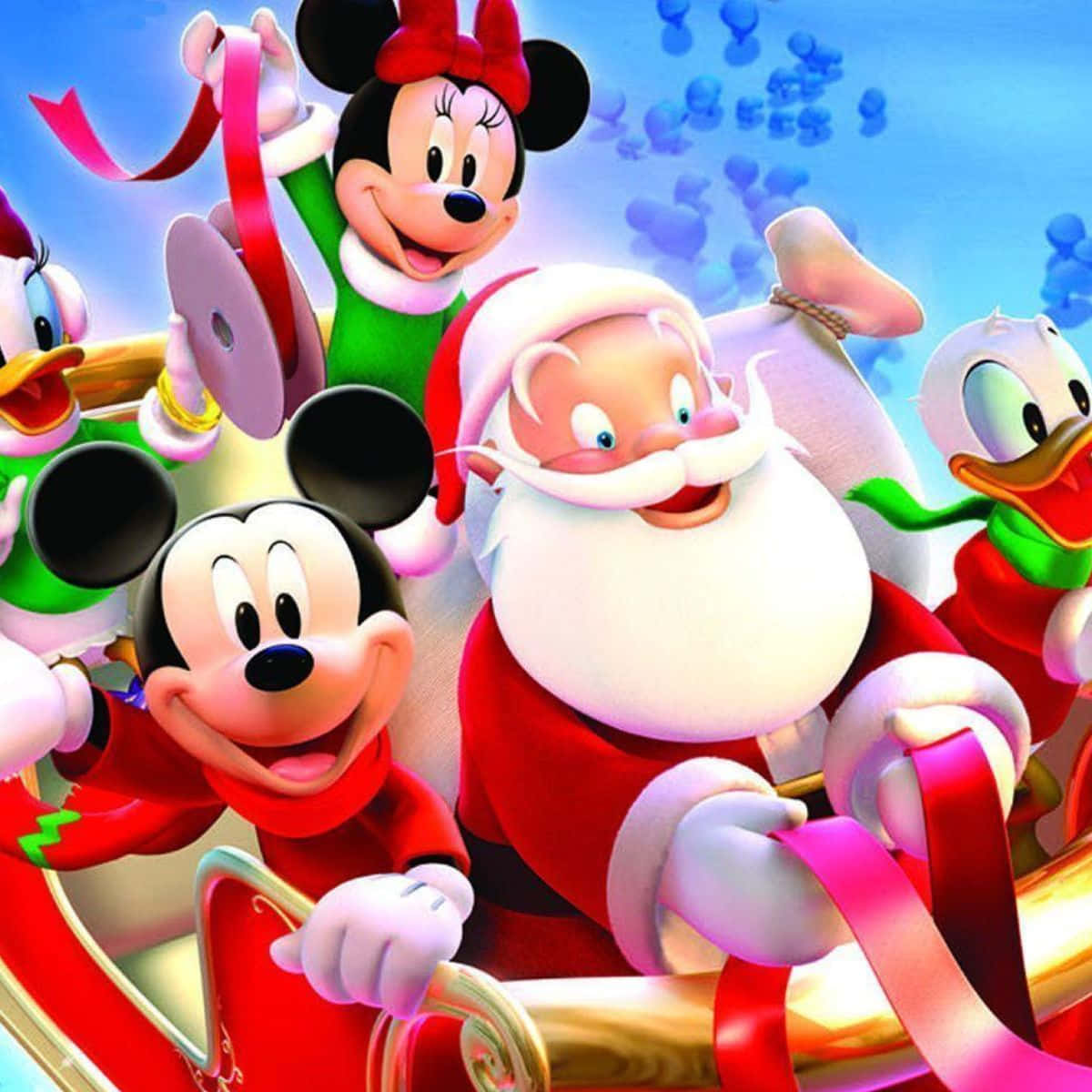 Juhli joulua Mikin, Minnin ja kaikkien Disney-ystäviesi kanssa! Taustakuvat