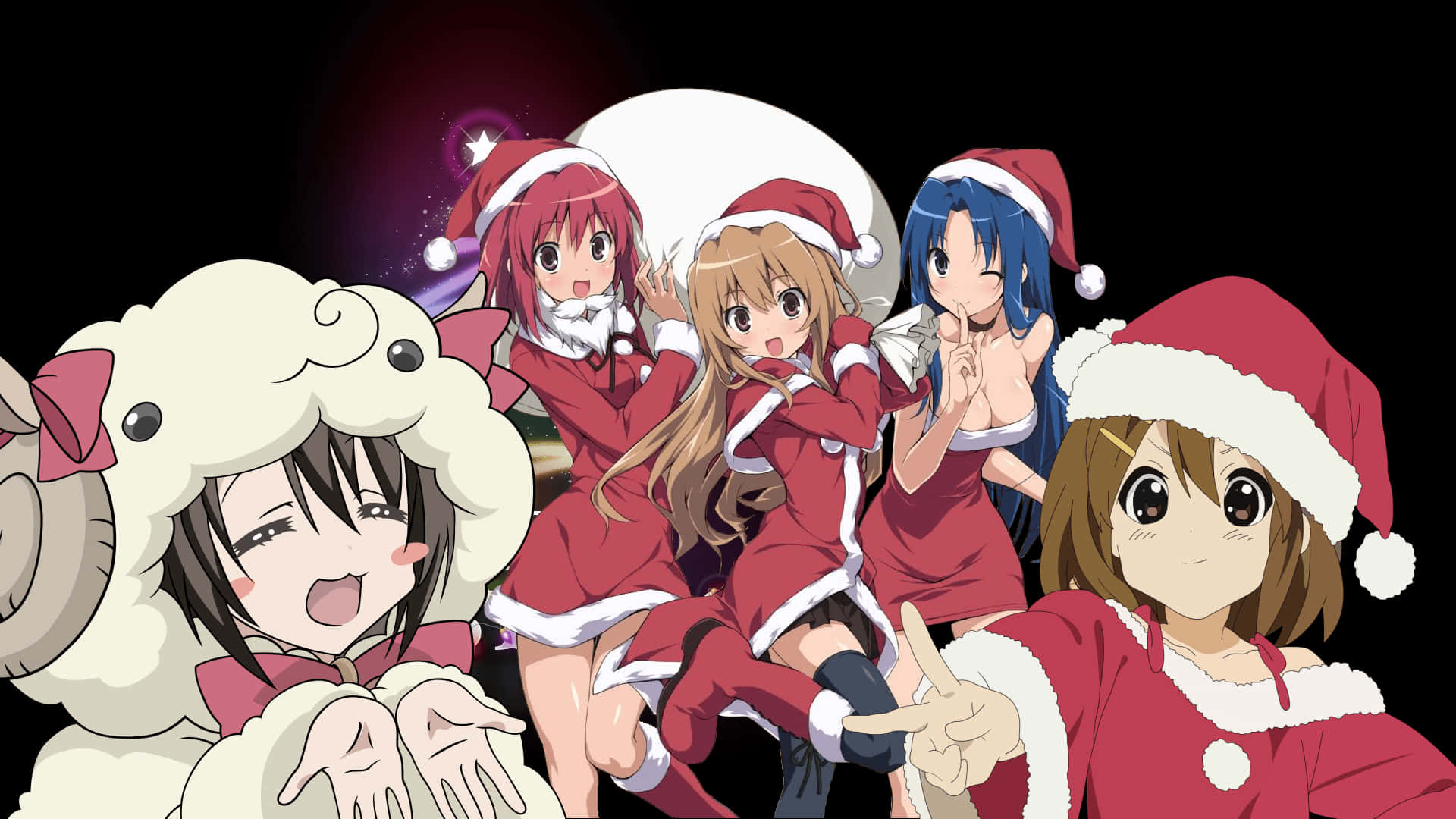 Juhli joulua suosikkianimehahmojesi kanssa! Taustakuvat