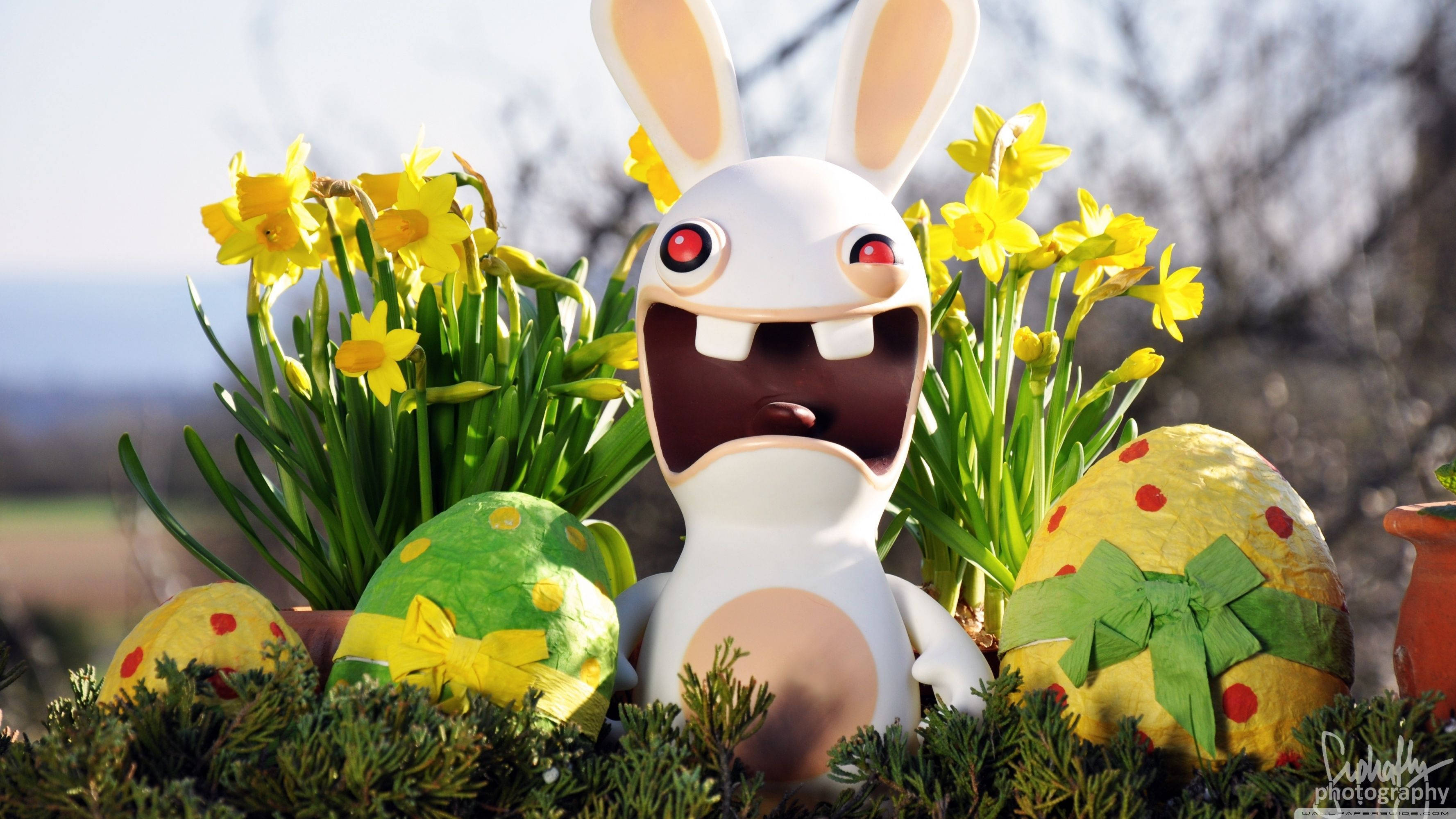Juhli pääsiäistä näillä värikkäillä Rayman Rabbid -munilla Taustakuvat