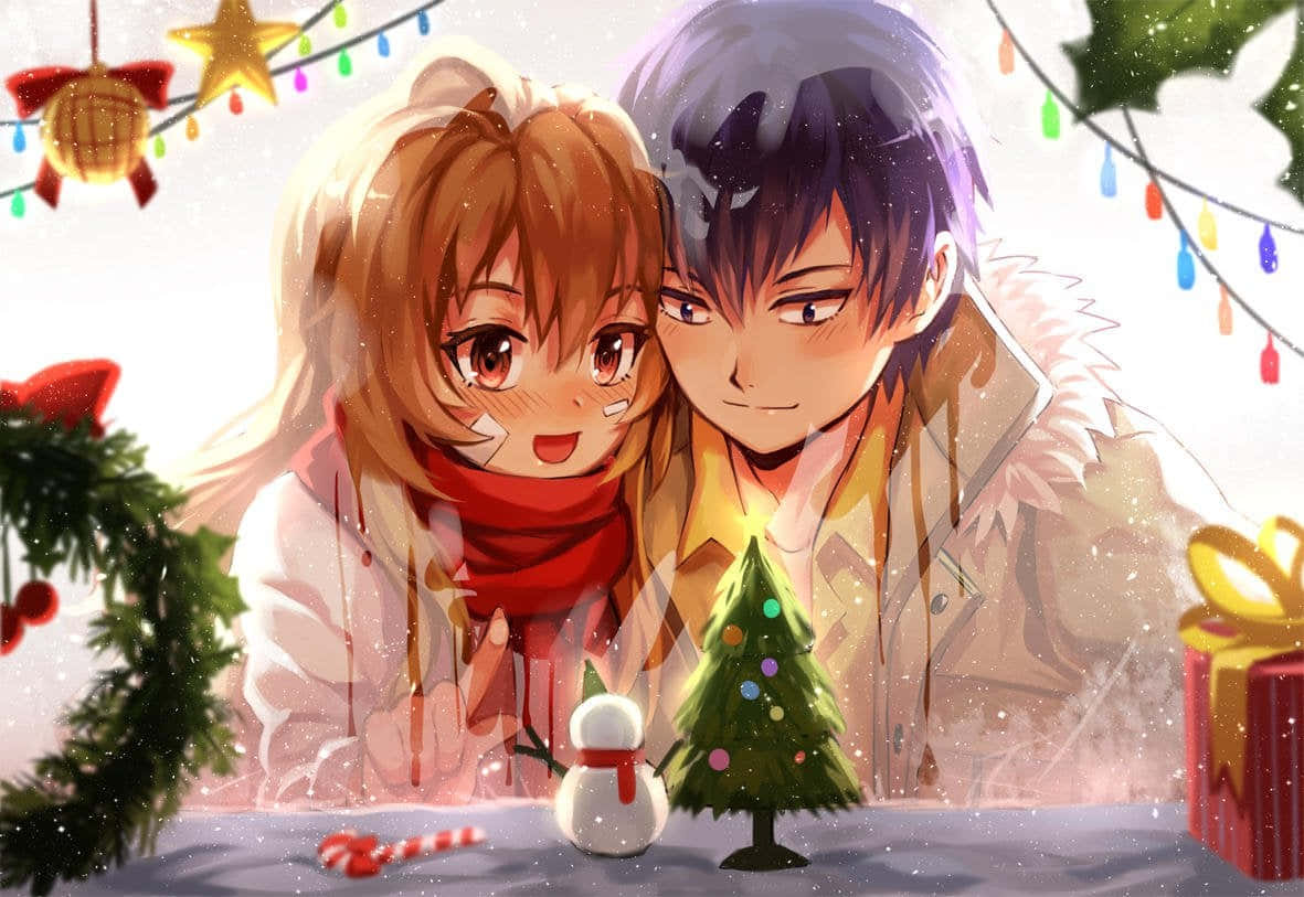 Juhlista jouluaikaa ja rakkauttasi animeen! Taustakuvat
