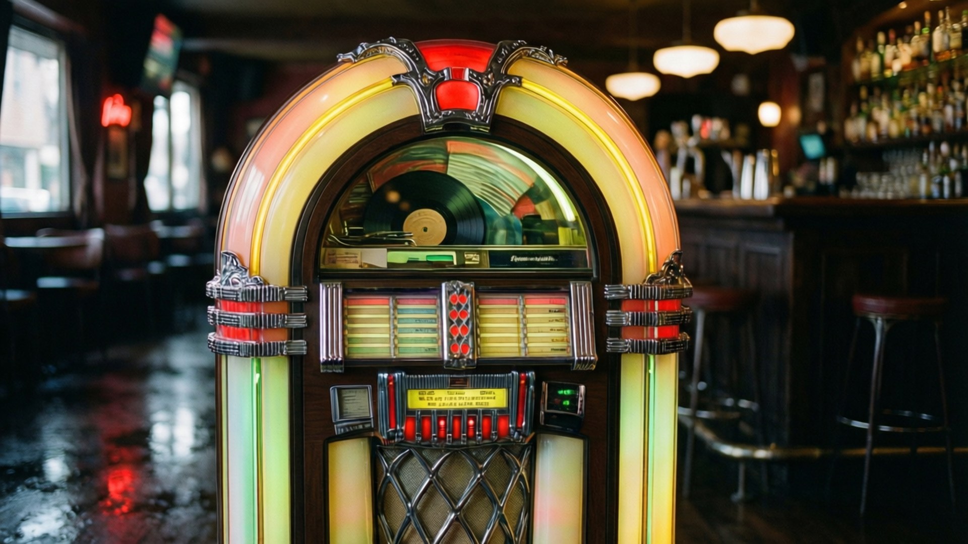 Jukeboxin valot Taustakuvat