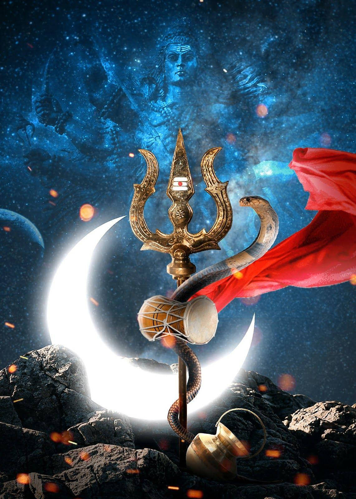 Jumala Mobile Shiva Symbolismi Kolmikärki Vasuki Taustakuvat