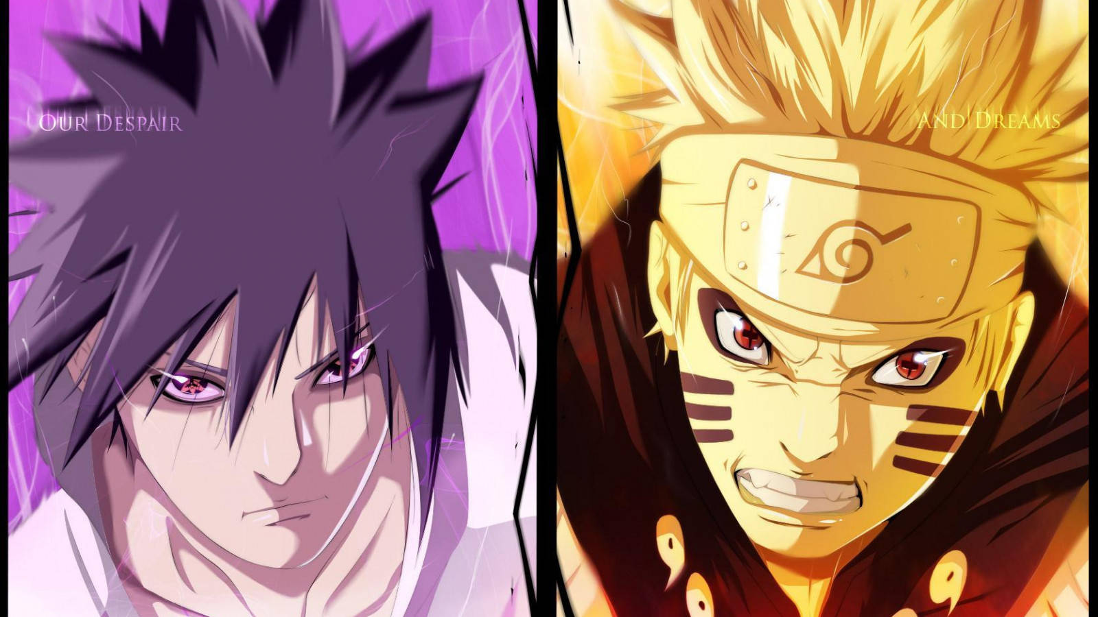 Jumalatila Naruto ja Sasuke Taustakuvat