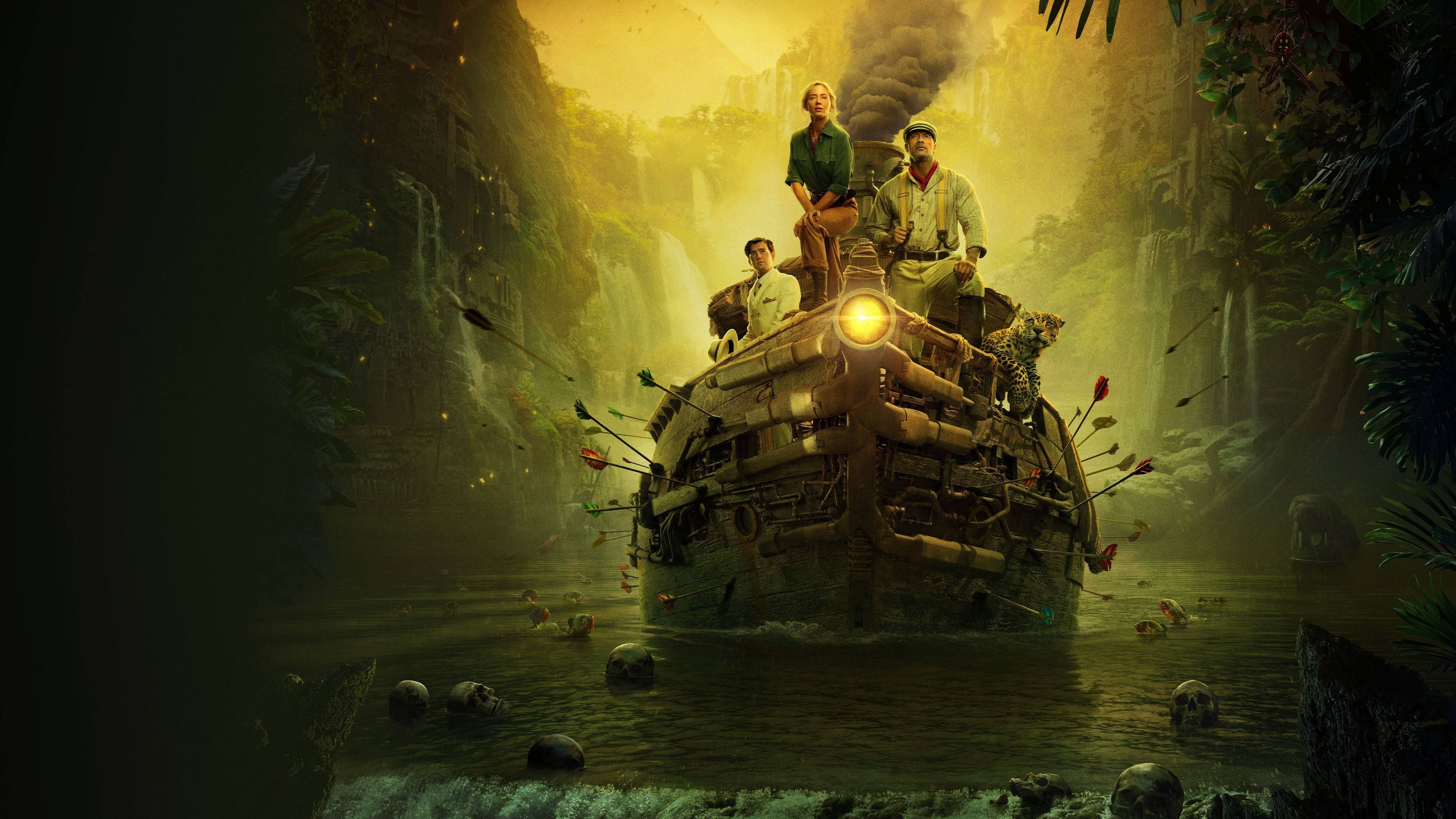 Jungle Cruise -jokivene Teaser 2021 Taustakuvat