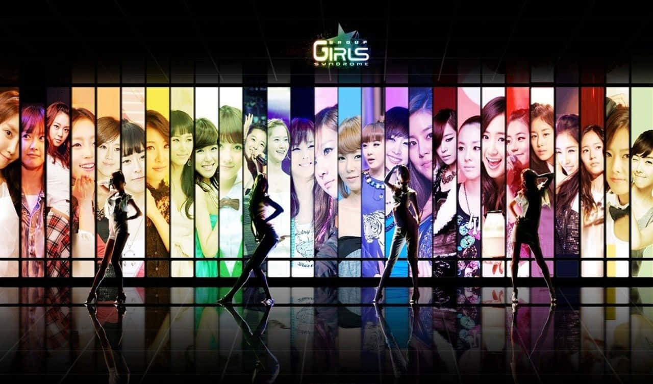 K-pop-bändi poseeraa yhdessä läheisellä siteellä Taustakuvat