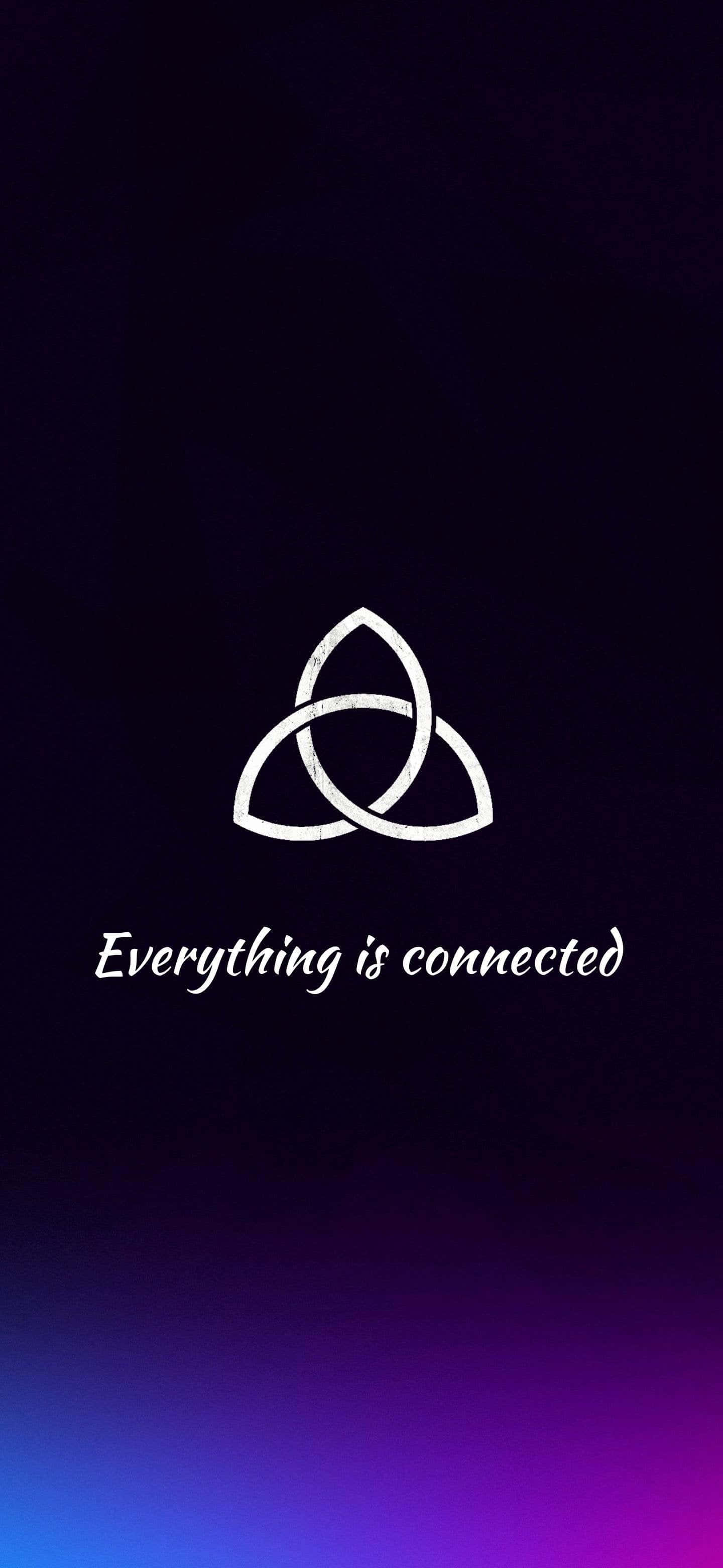 Kaikki on yhteydessä Triquetra-symbolilla Taustakuvat