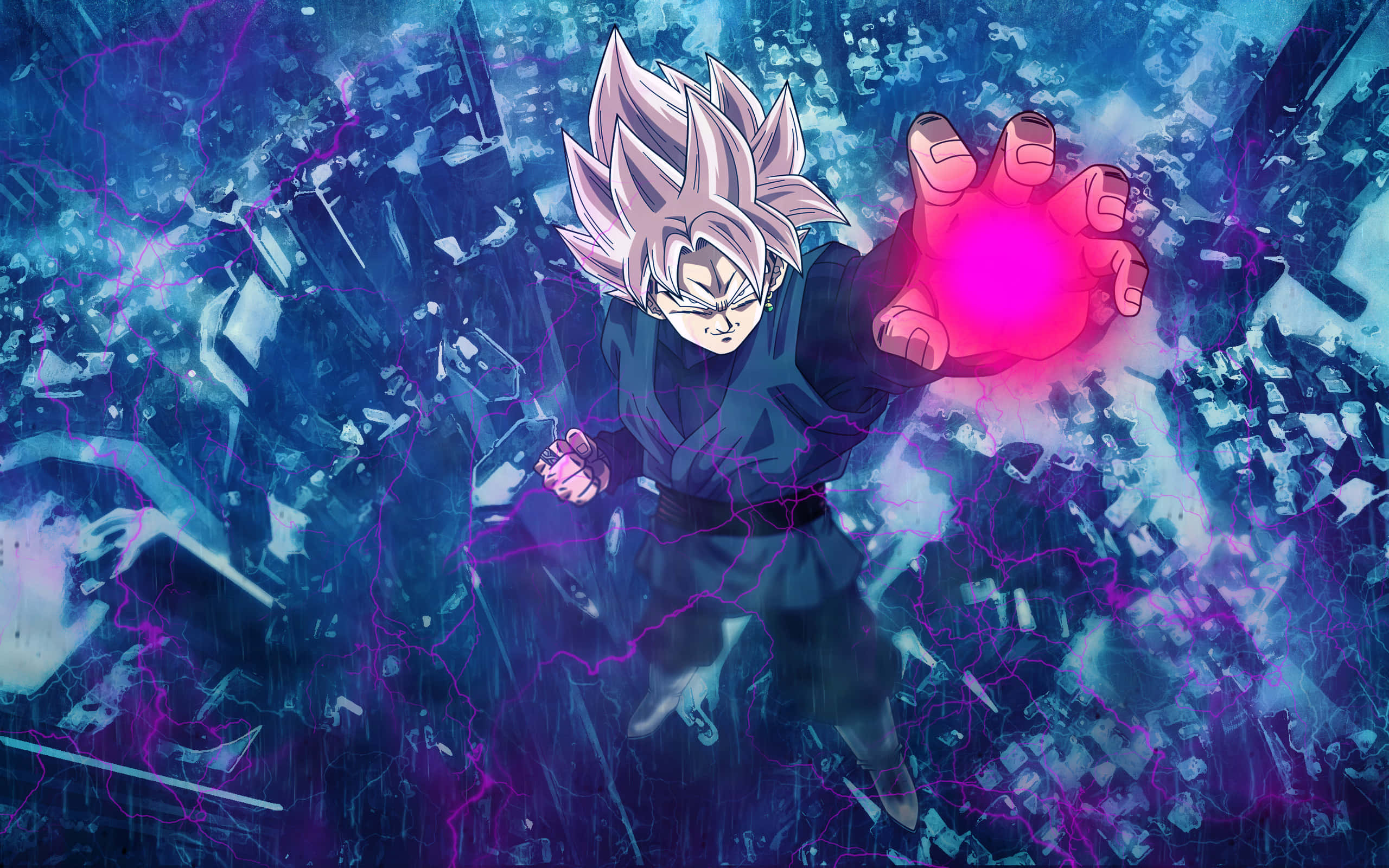 Kaikkivoipa Goku Black pelottomassa toiminnassa Taustakuvat