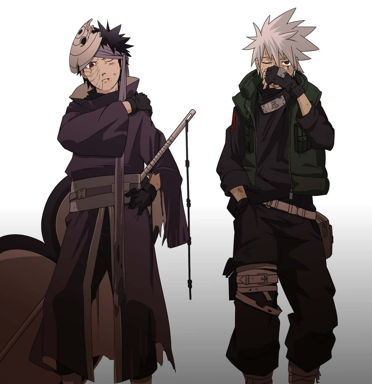 Kakashi ja Obito ninjat Taustakuvat