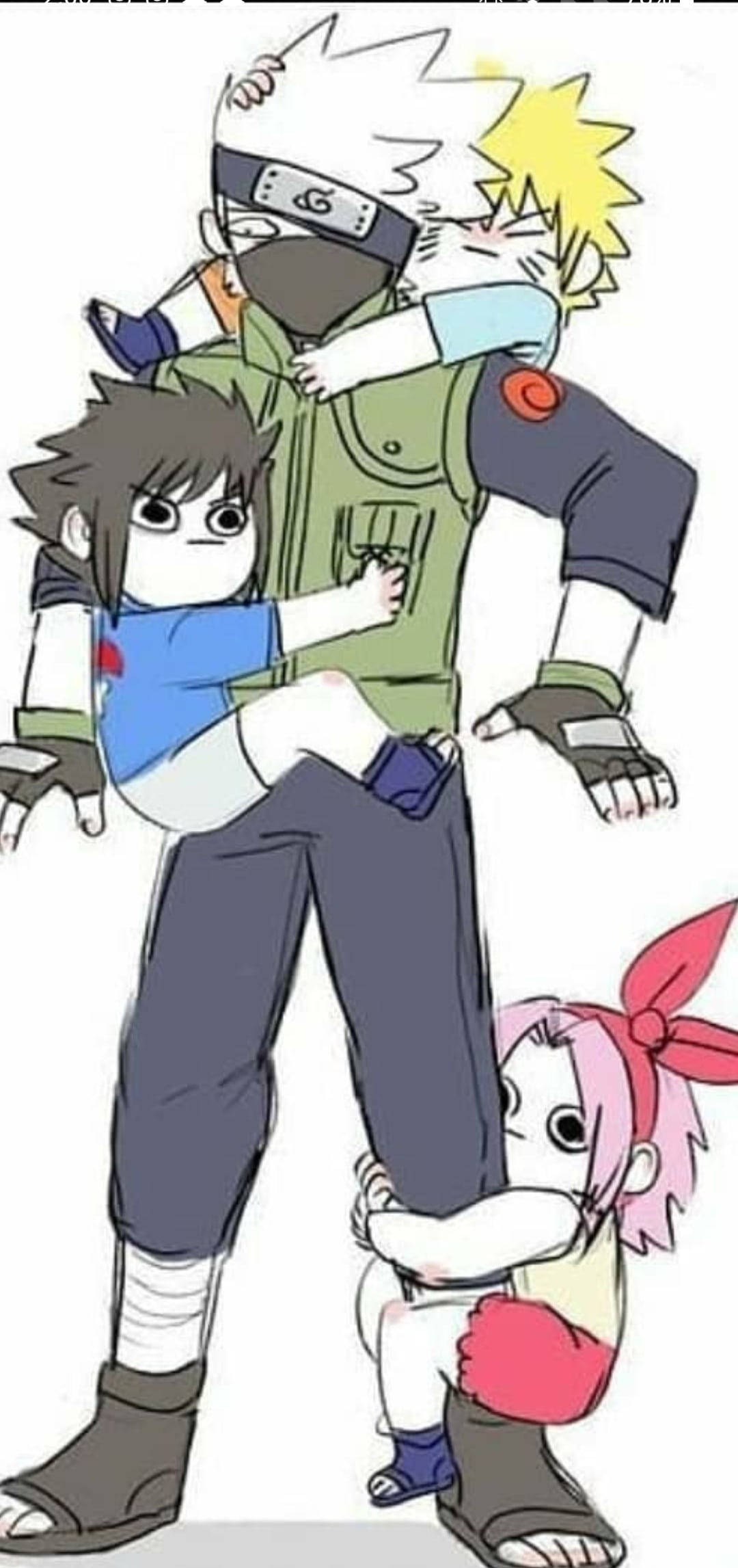 Kakashi Tiimi 7 Naruto iPhone Taustakuvat
