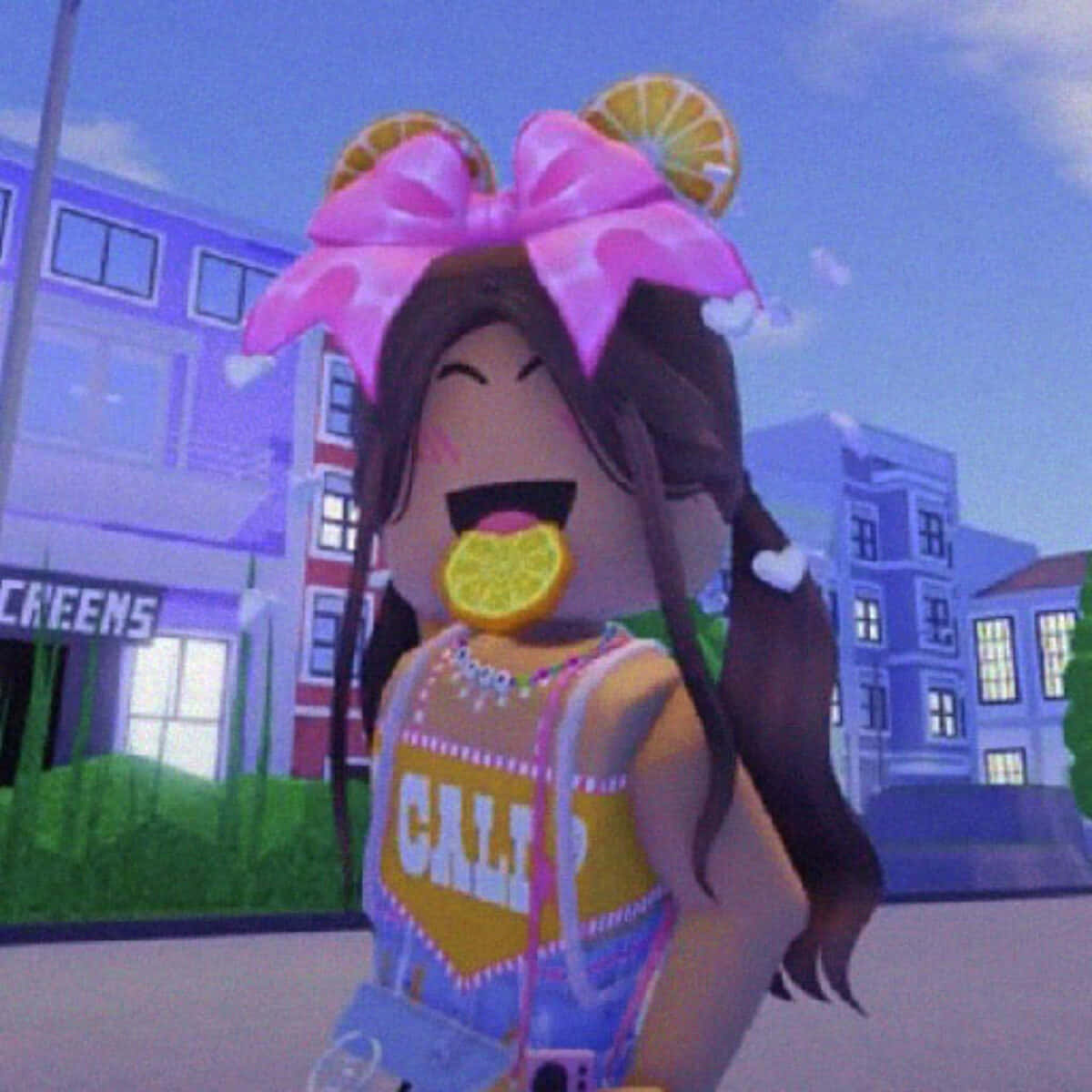Kalifornialainen Roblox-tyttö preppy-profiilikuva Taustakuvat