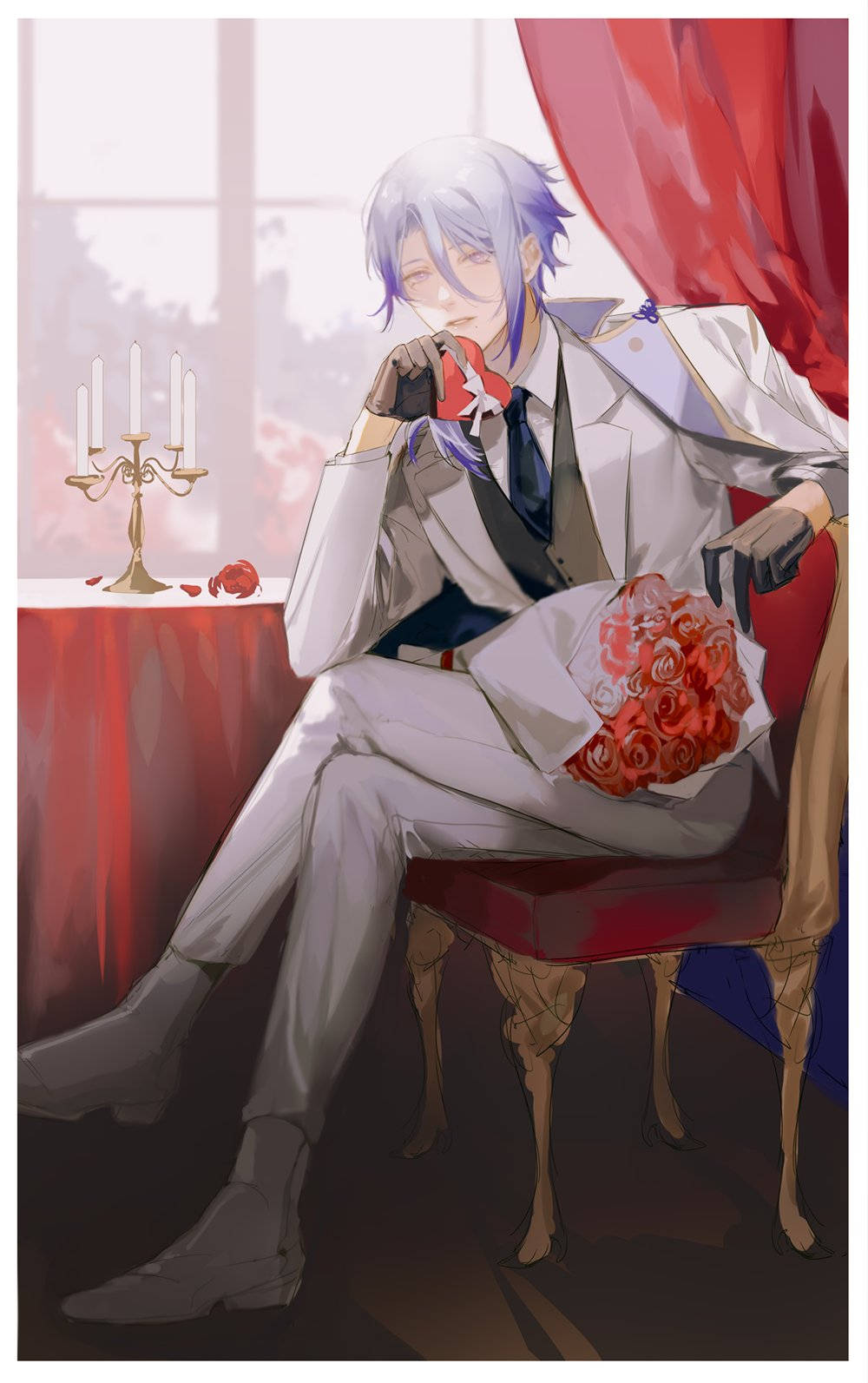 Kamisato Ayato romanttinen treffi Taustakuvat