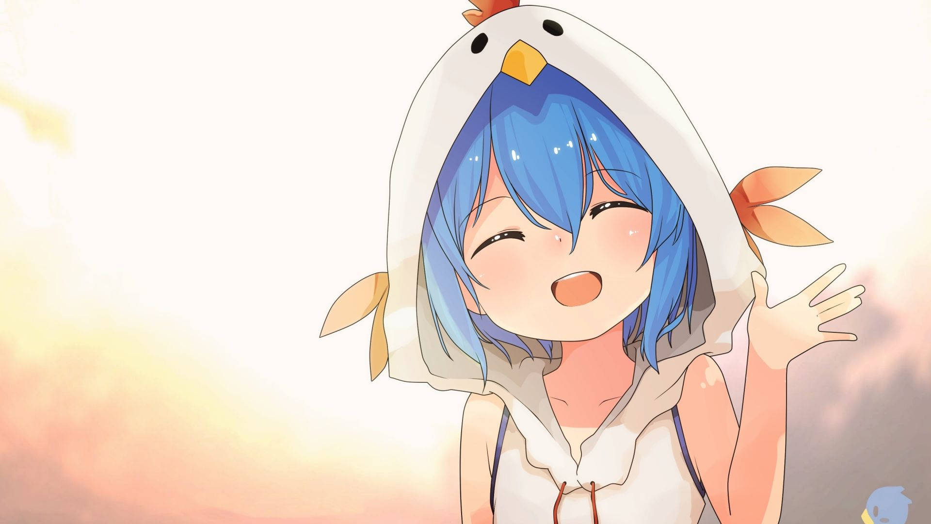 Kana-anime tyttö huppari Taustakuvat