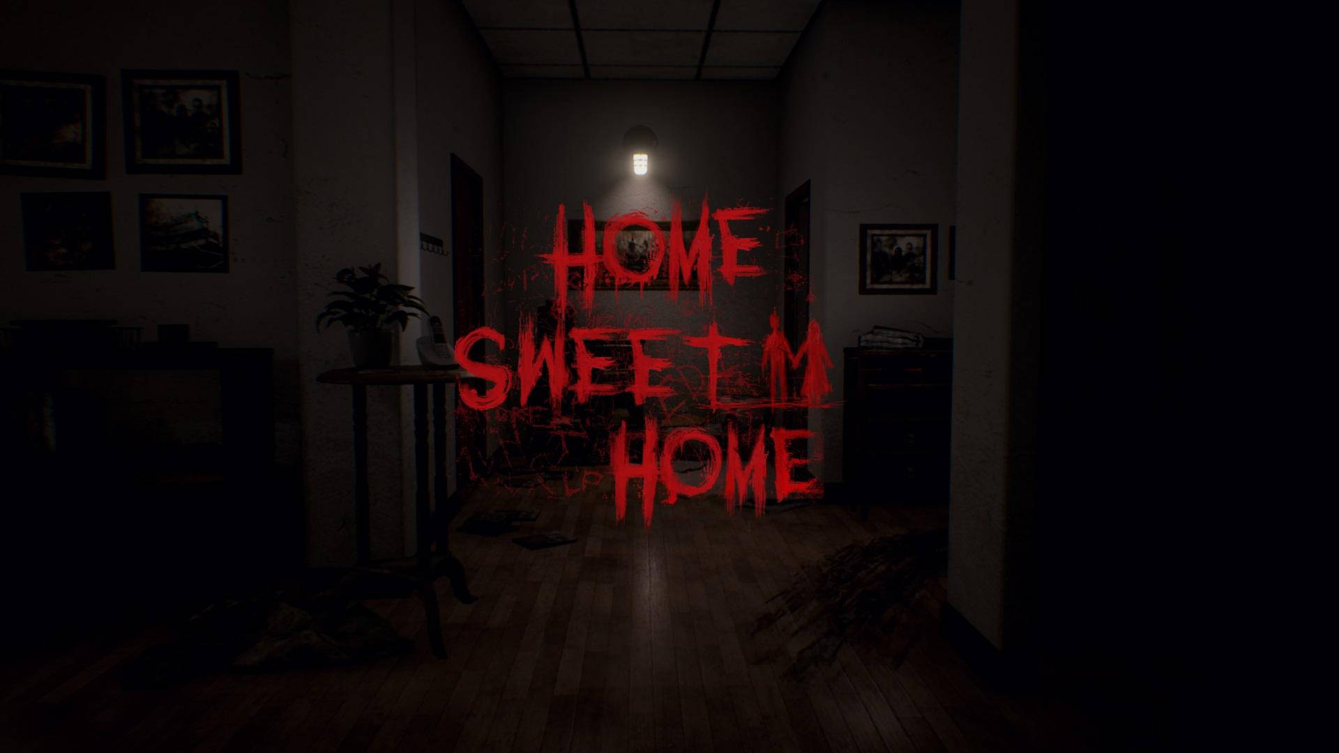 Karmiva Home Sweet Home Pimeässä Huoneessa Taustakuvat