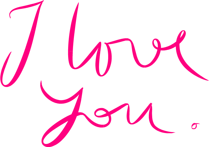 Käsinkirjoitettu I Love You -teksti Taustakuvat