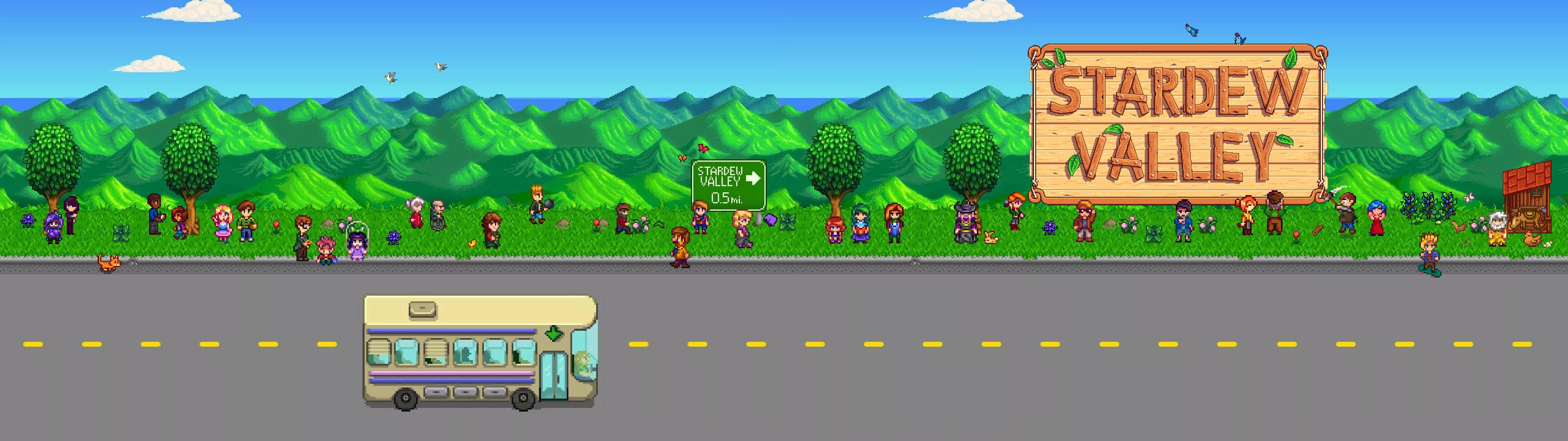 Katsaus Stardew Valley -kylttiin Taustakuvat