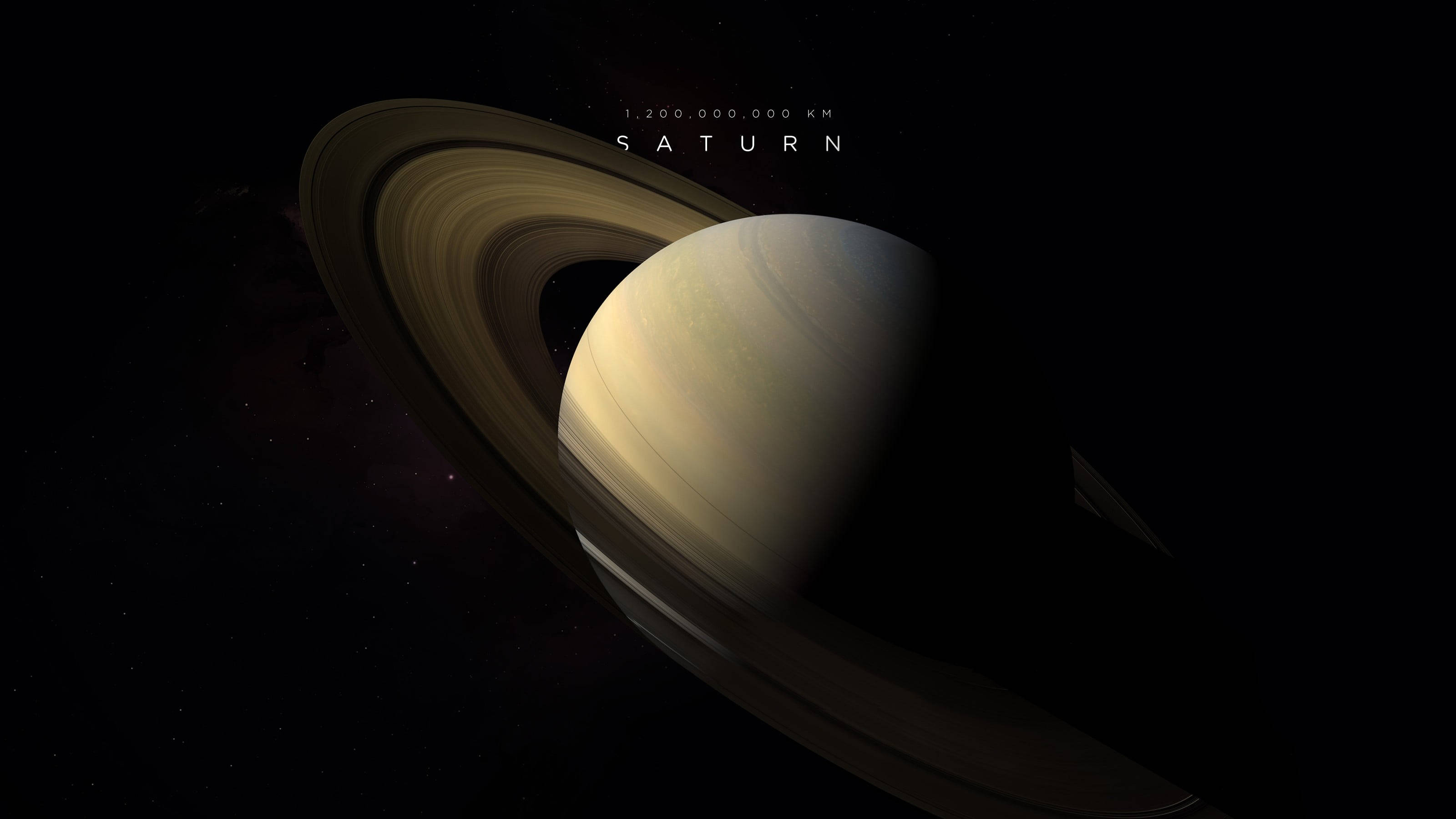 Kaukainen Saturnus 4K Taustakuvat