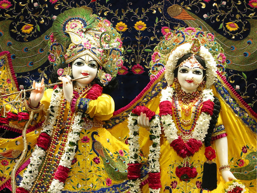 Kauniit Krishna ja Radha jumalhahmot Taustakuvat