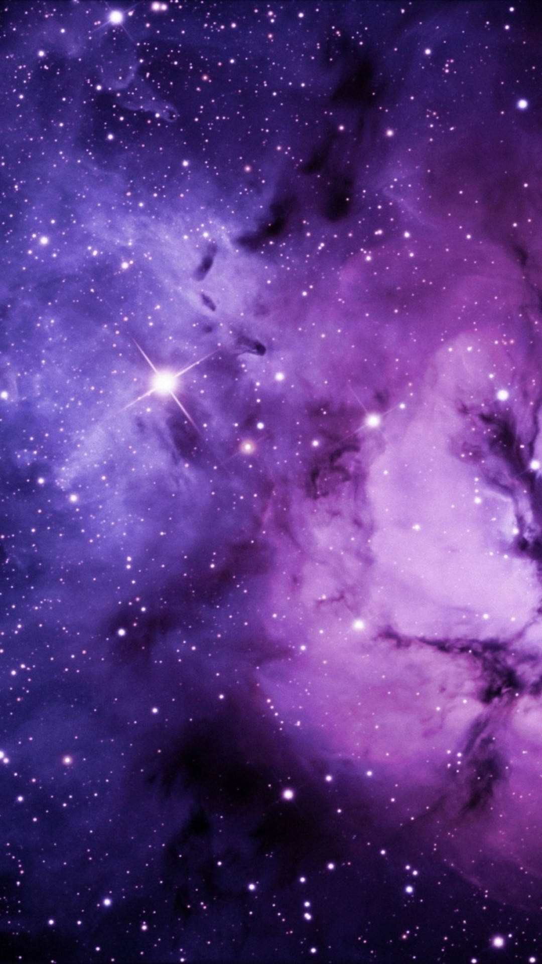 Kaunis esteettinen violetti galaksi Taustakuvat