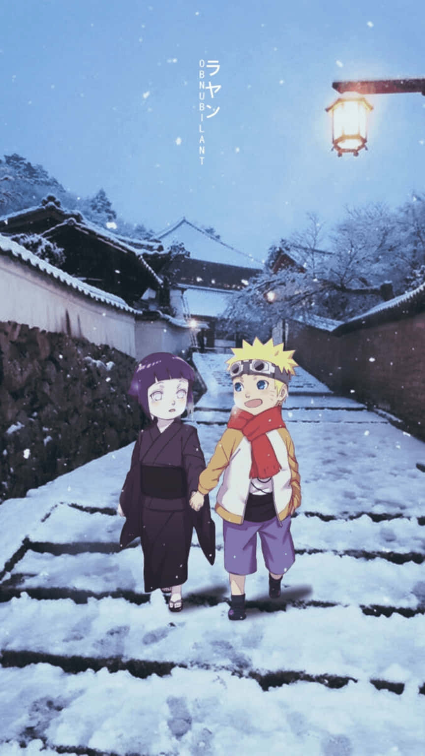 Kaunis Hinata ja Naruto -esteettinen puhelimen taustakuva Taustakuvat