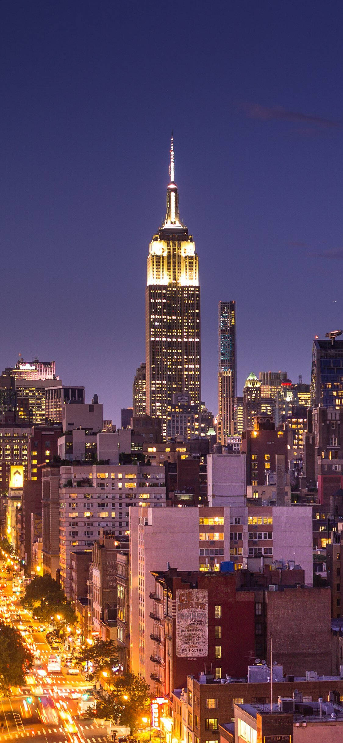 Kaunis New Yorkin horisontti kirkkaana, aurinkoisena päivänä. Taustakuvat