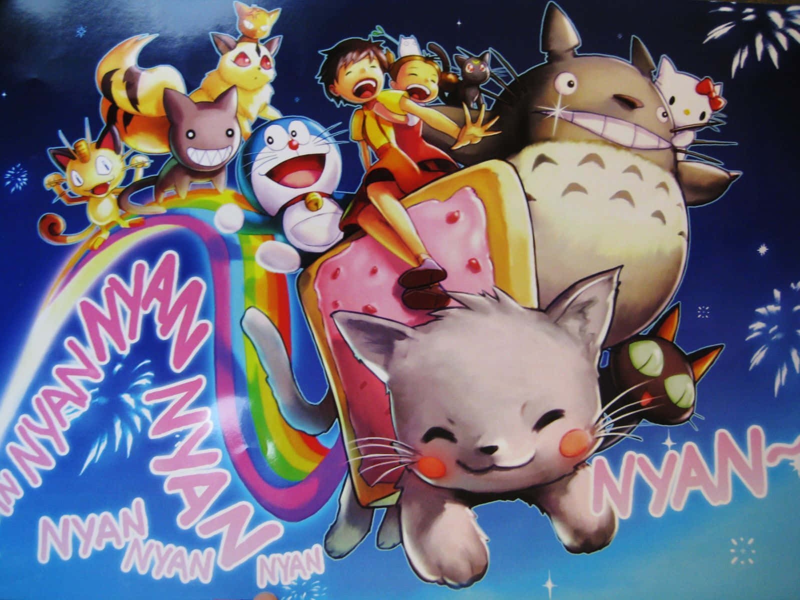Kawaii Anime Kissojen Kokoelma Taustakuvat