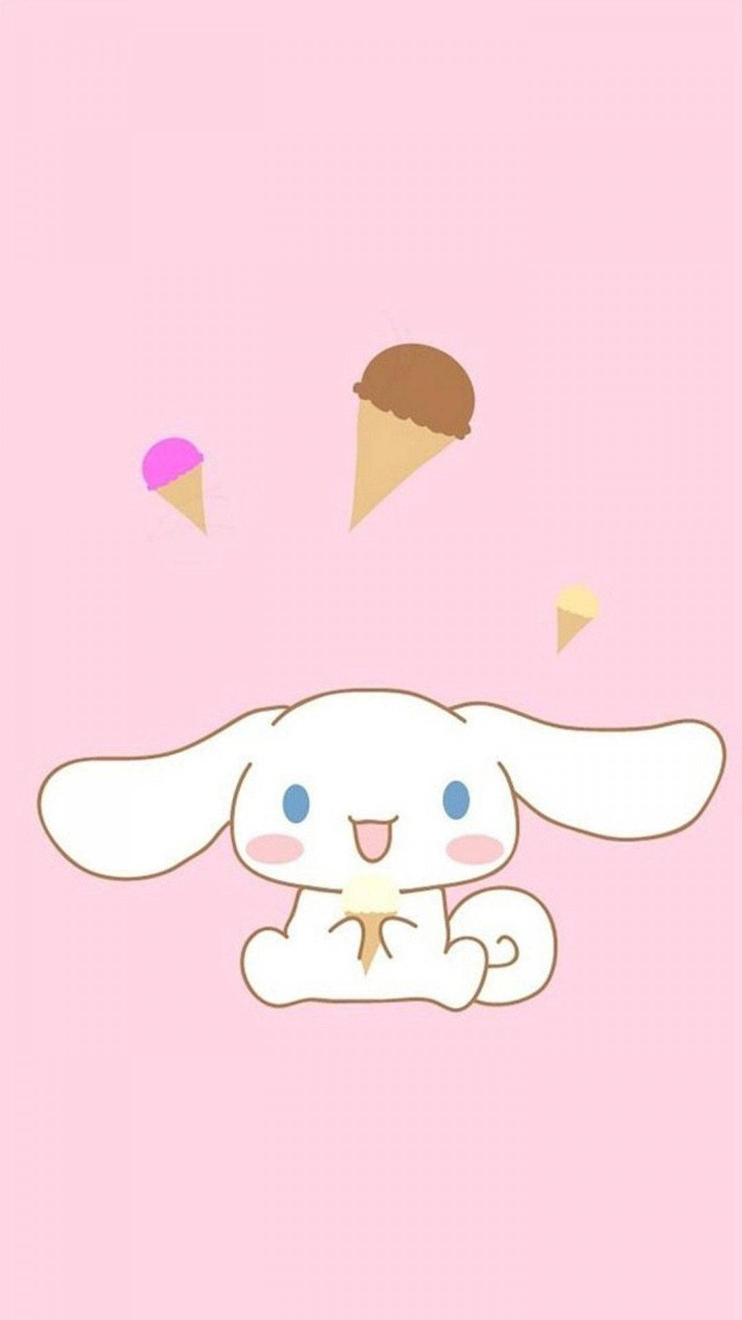 Kawaii HD Cinnamoroll syömässä jäätelöä Taustakuvat