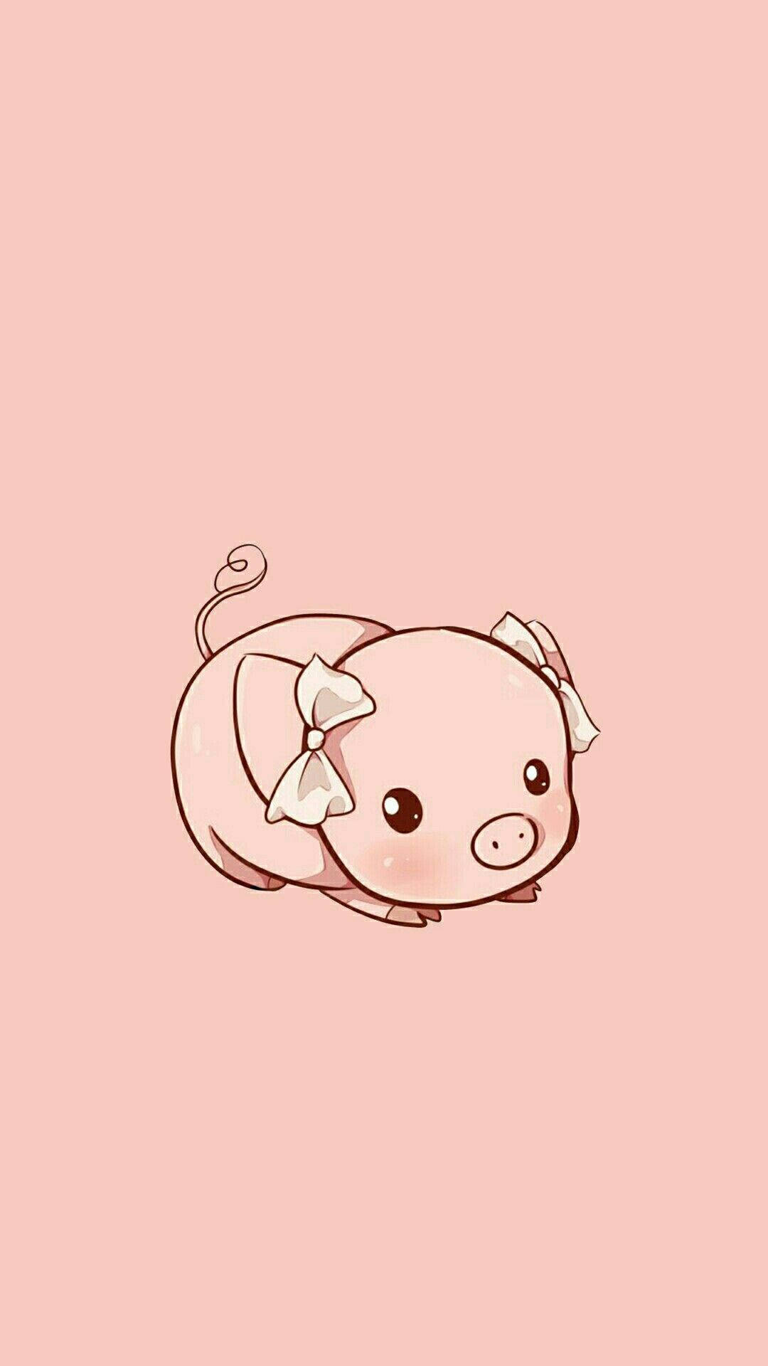 Kawaii HD Pinkkisika Taustakuvat