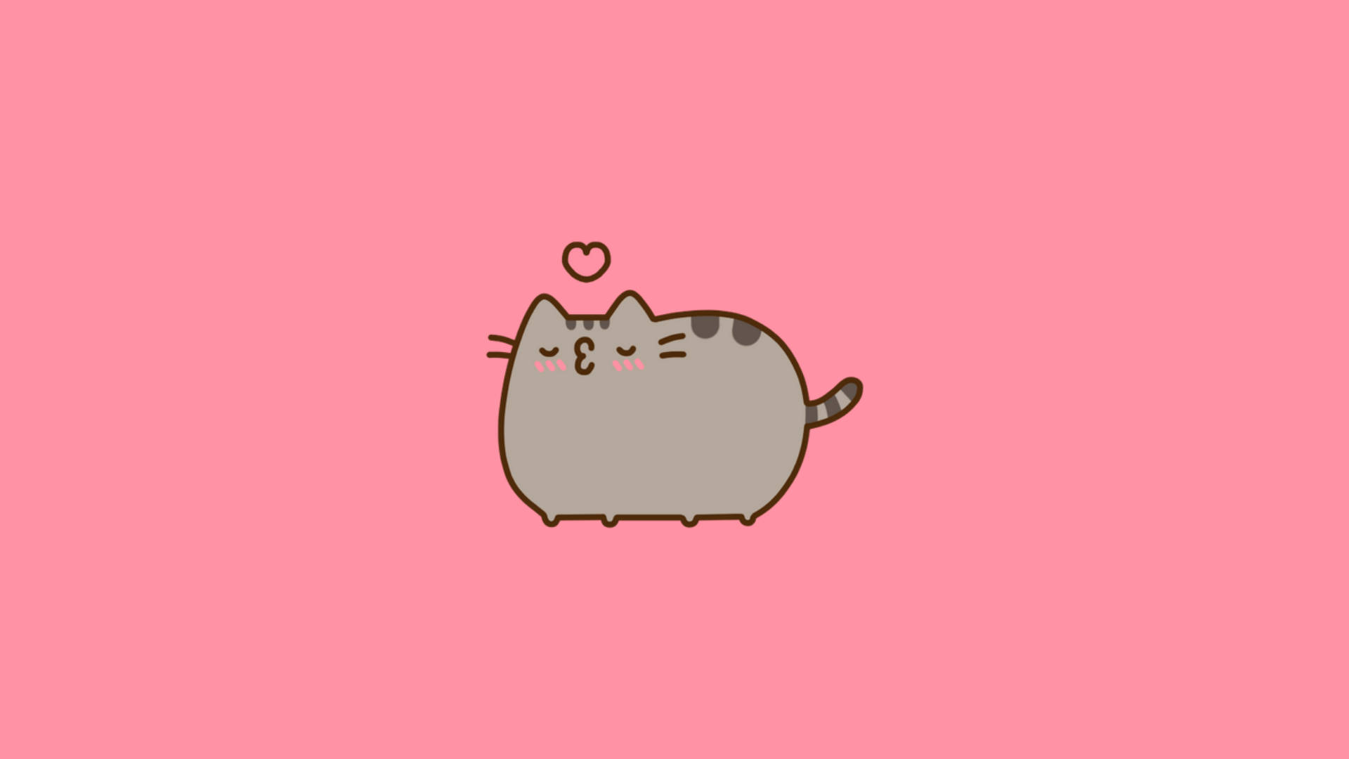Kawaii HD Pusheen suukko Taustakuvat