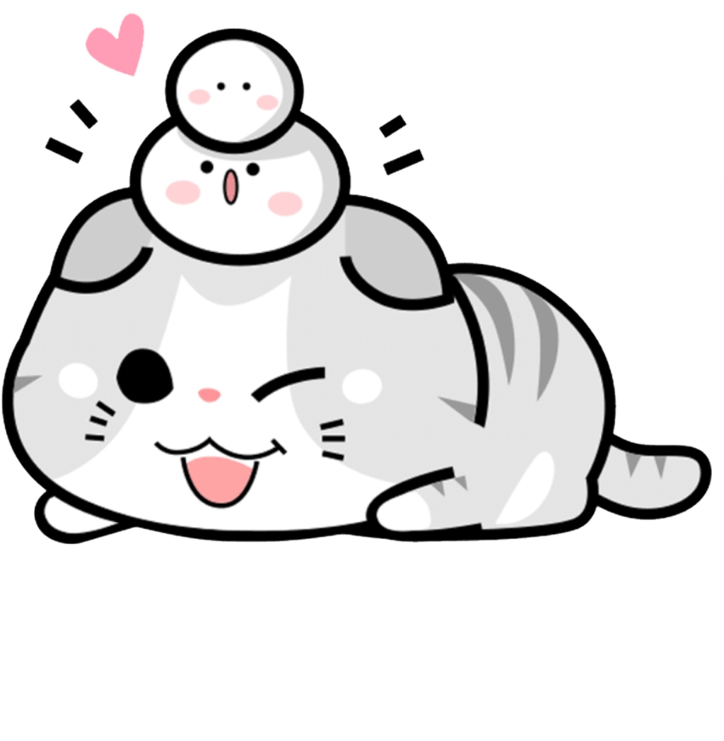 Kawaii kissa ja hyljeystävät.PNG Taustakuvat