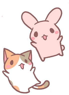 Kawaii kissan ja pupun ystävykset Taustakuvat